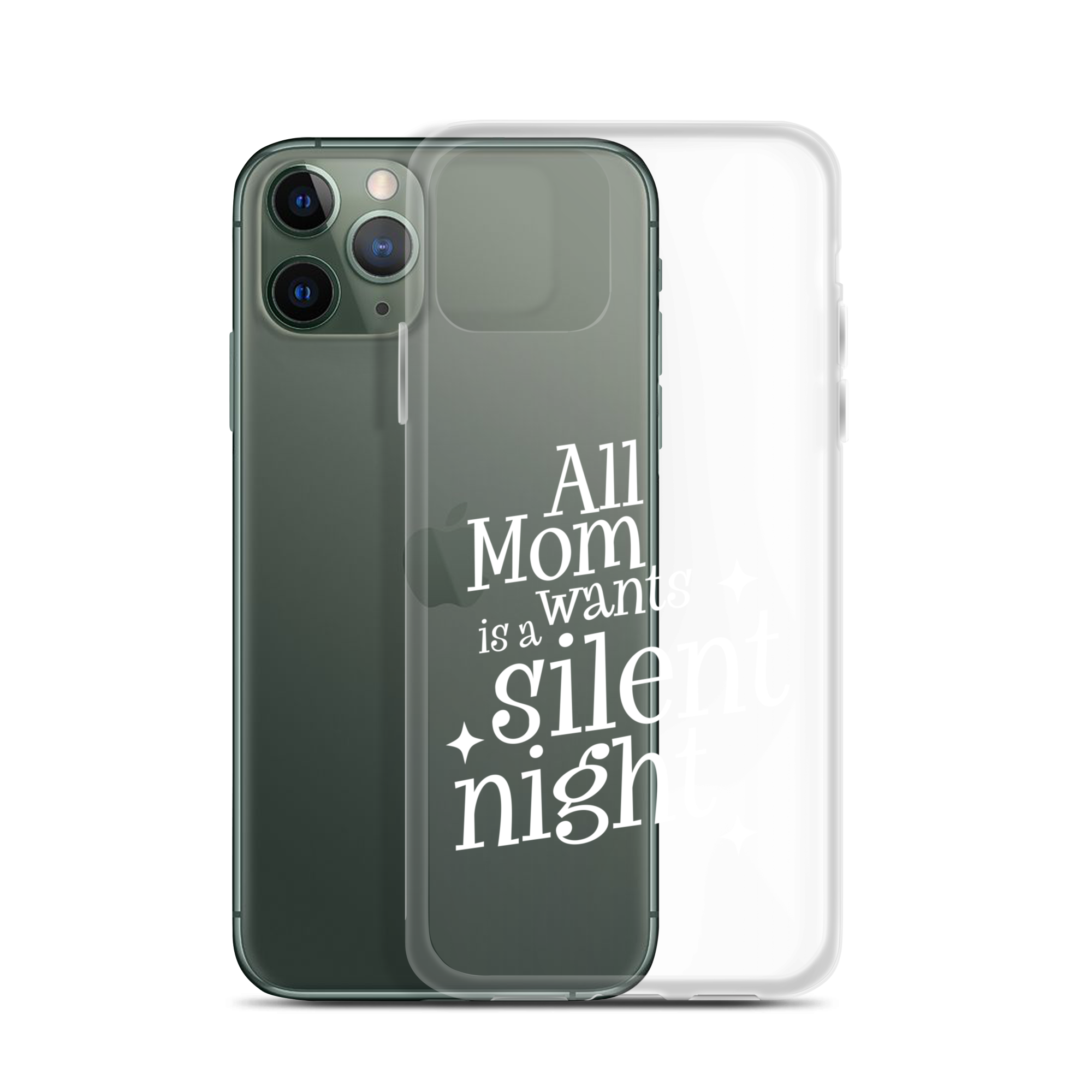 All Mama Wants Is A Silent Night Clear Case for iPhone®