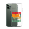 Awesome Dads Tattoos Beards Clear Case for iPhone®