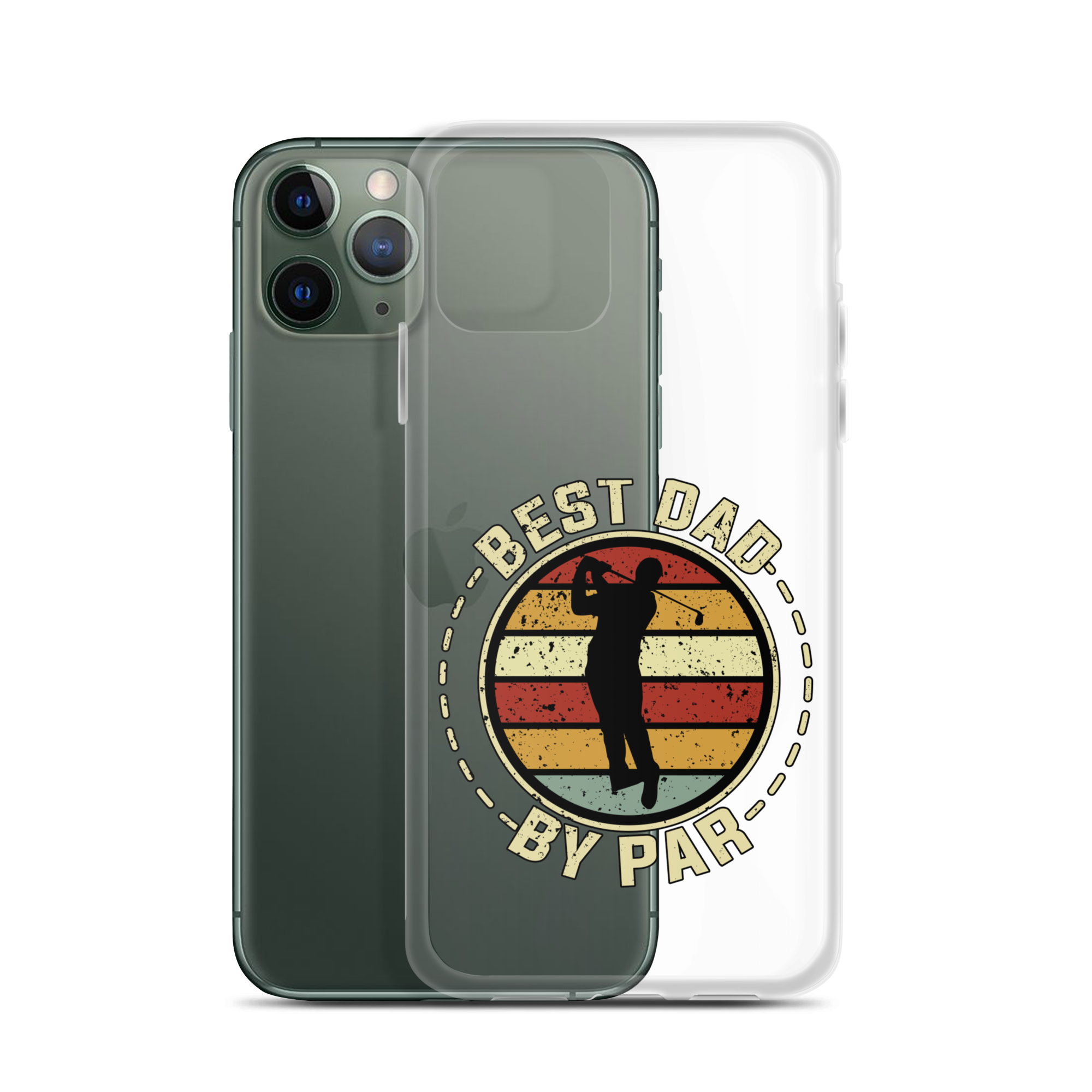 Best Dad By Par Clear Clear Case for iPhone®