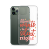 All Mom Wants Is A Silent Night Clear Case for iPhone®