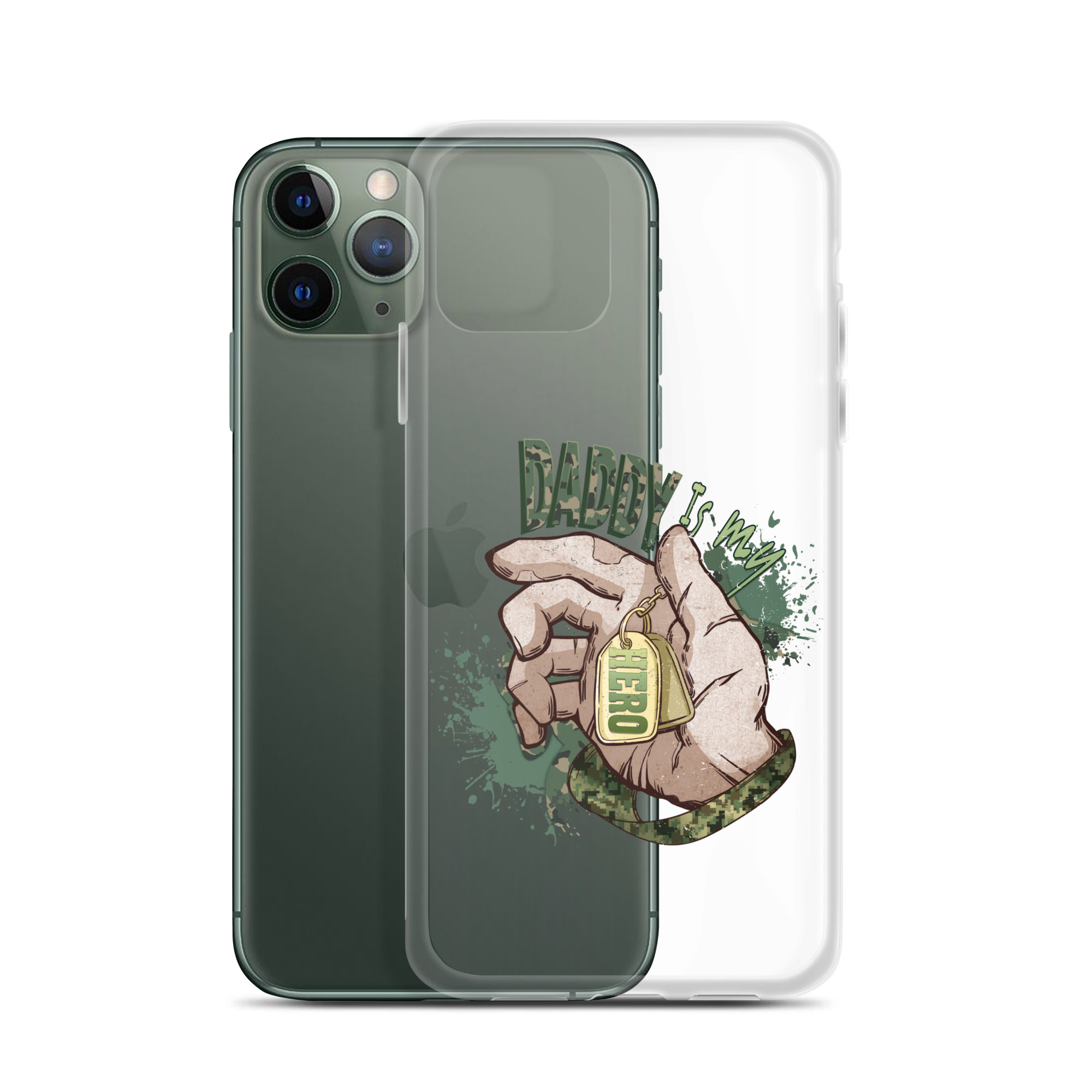 Daddy Is My Hero Clear Case for iPhone®