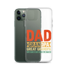 Dad Grandpa Great Grandpa I Just Keep Getting Better Clear Case for iPhone®