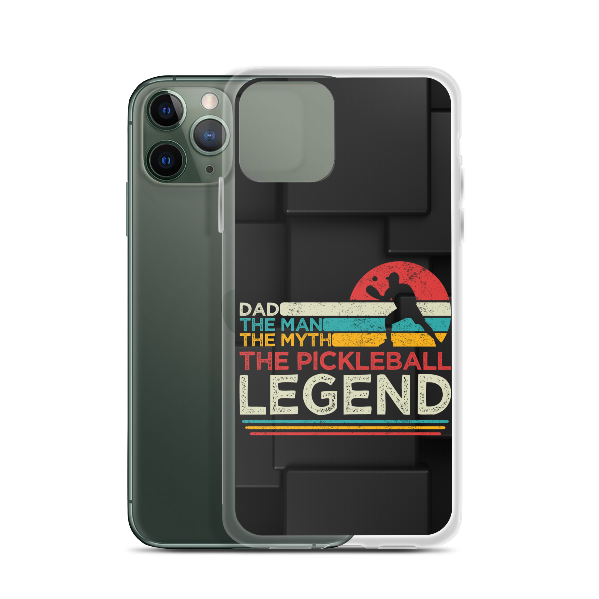 Dad The Man The Myth The Pickleball Legend Clear Case for iPhone®