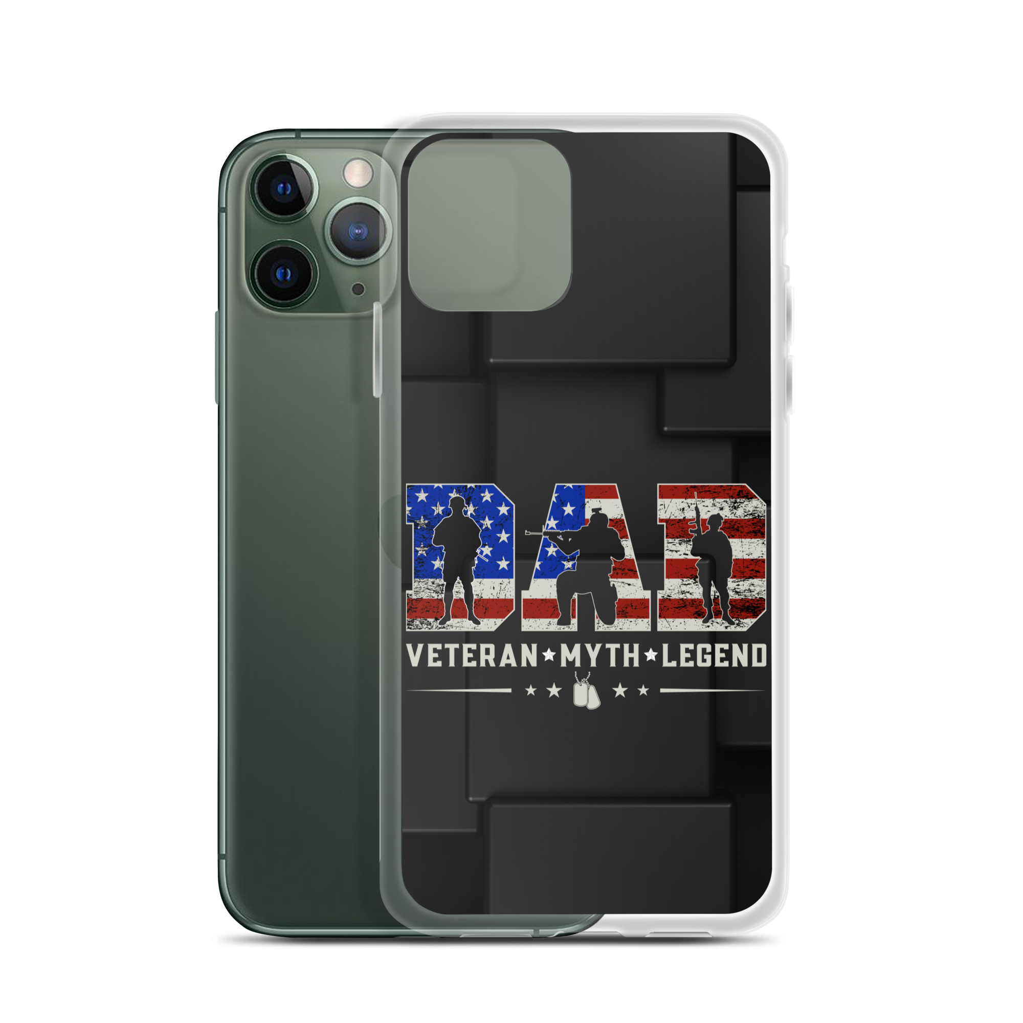 Dad Veteran Myth Legend Clear Case for iPhone®