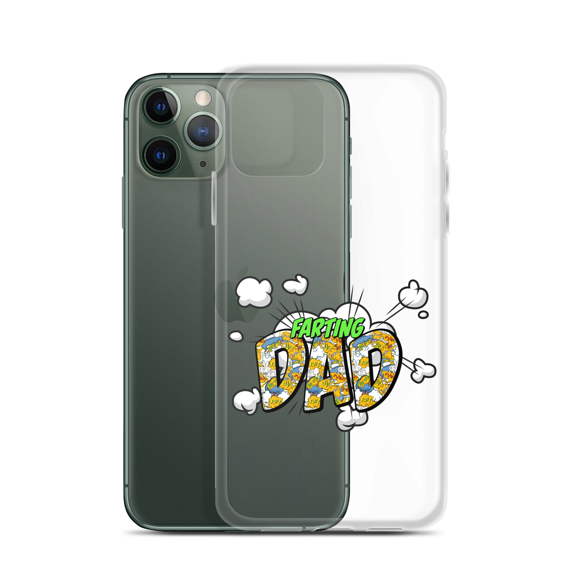 Farting Dad Clear Case for iPhone®