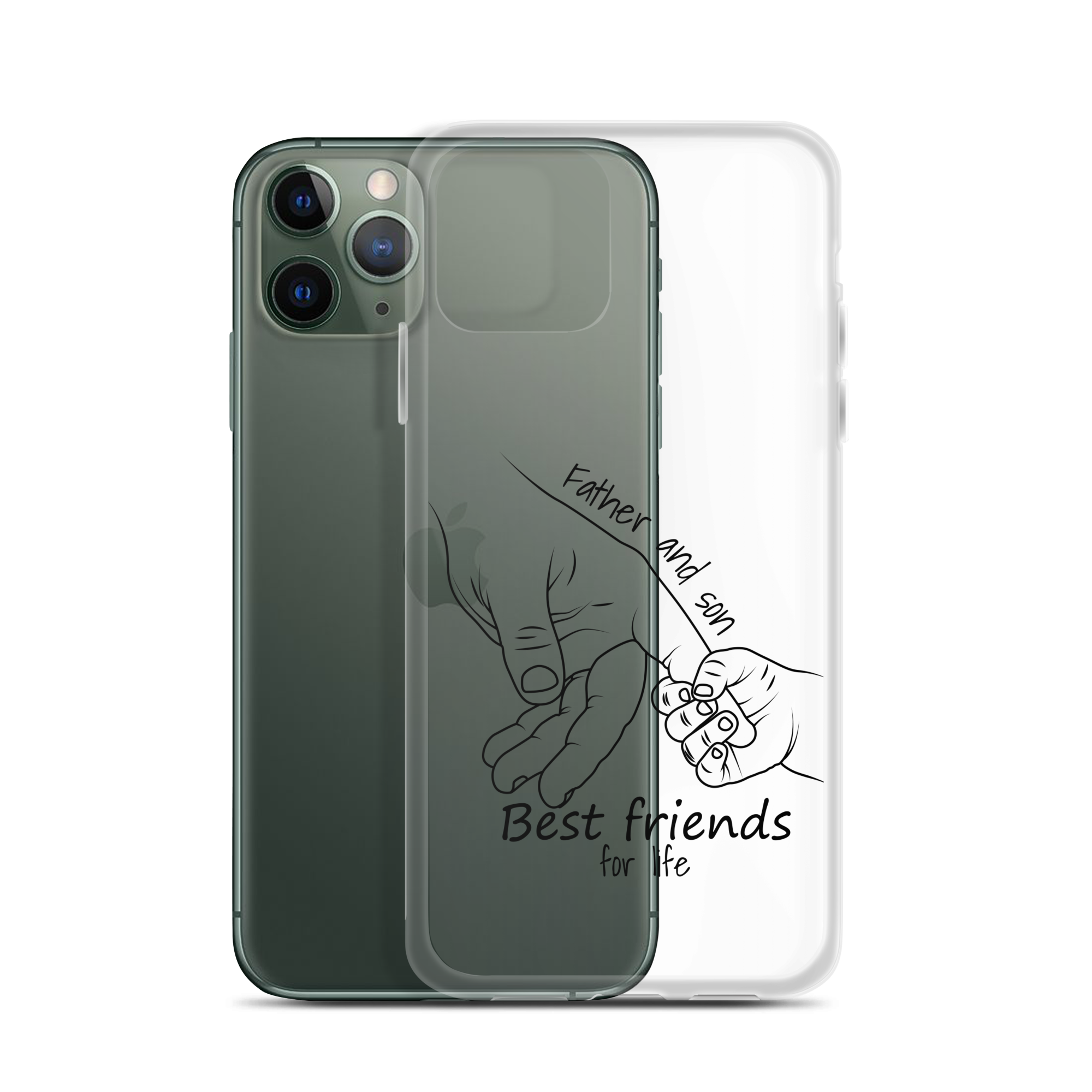 Father And Son Best Friends For Life Clear Case for iPhone®