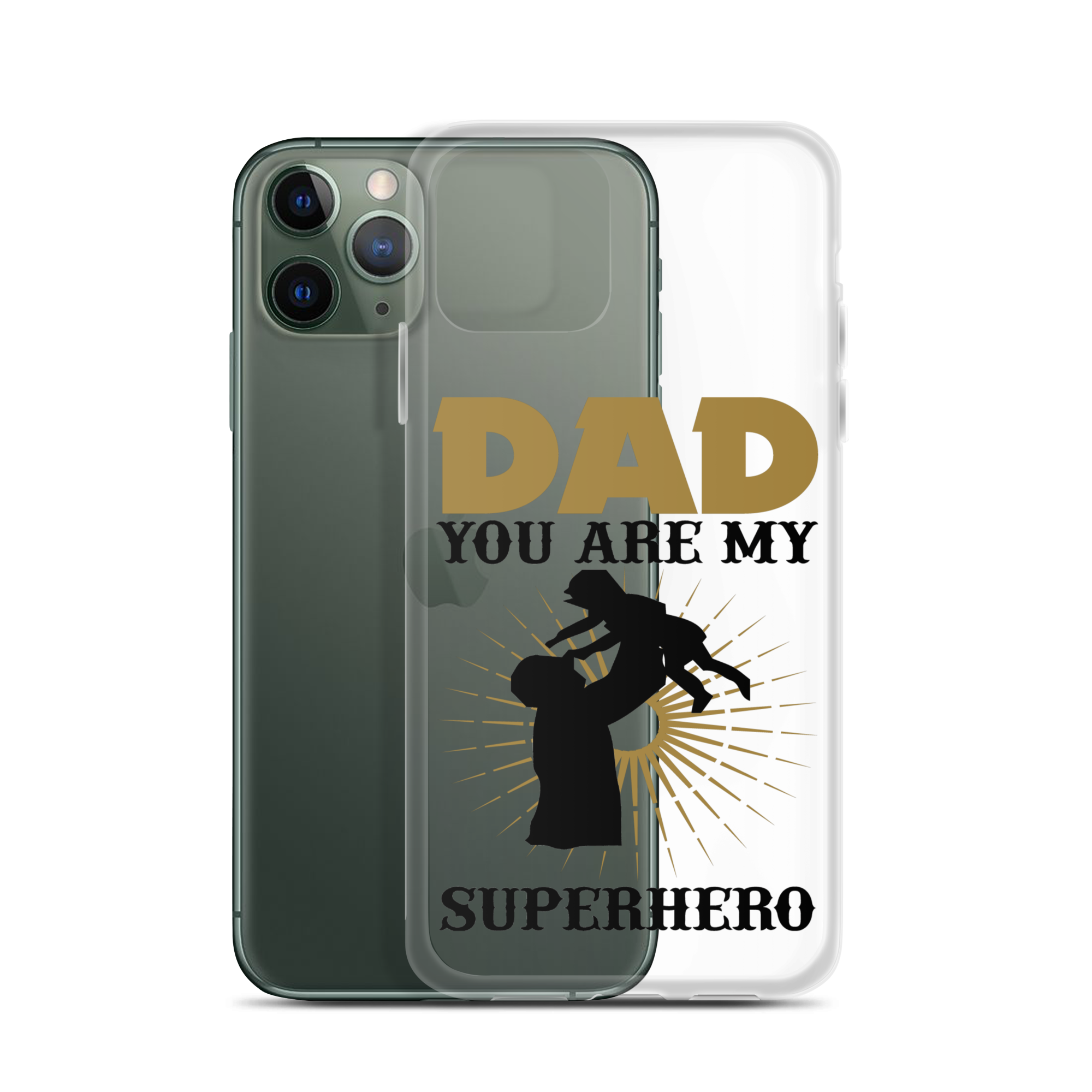 Dad You Are My Superhero Clear Case for iPhone®