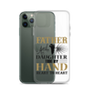 Father And Daughter Tide By Hand Heart To Heart Clear Case for iPhone®