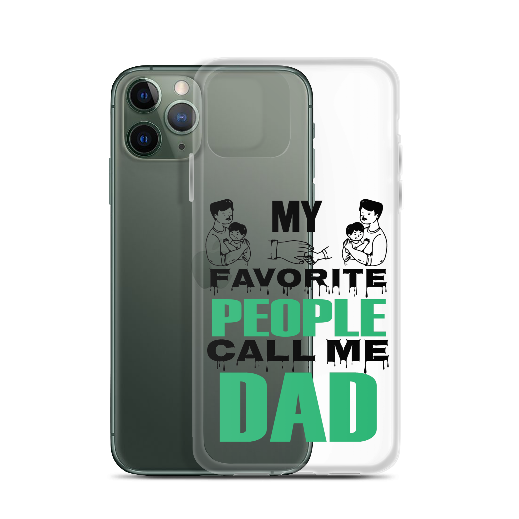 My Favorite People Call Me Dad Clear Case for iPhone®