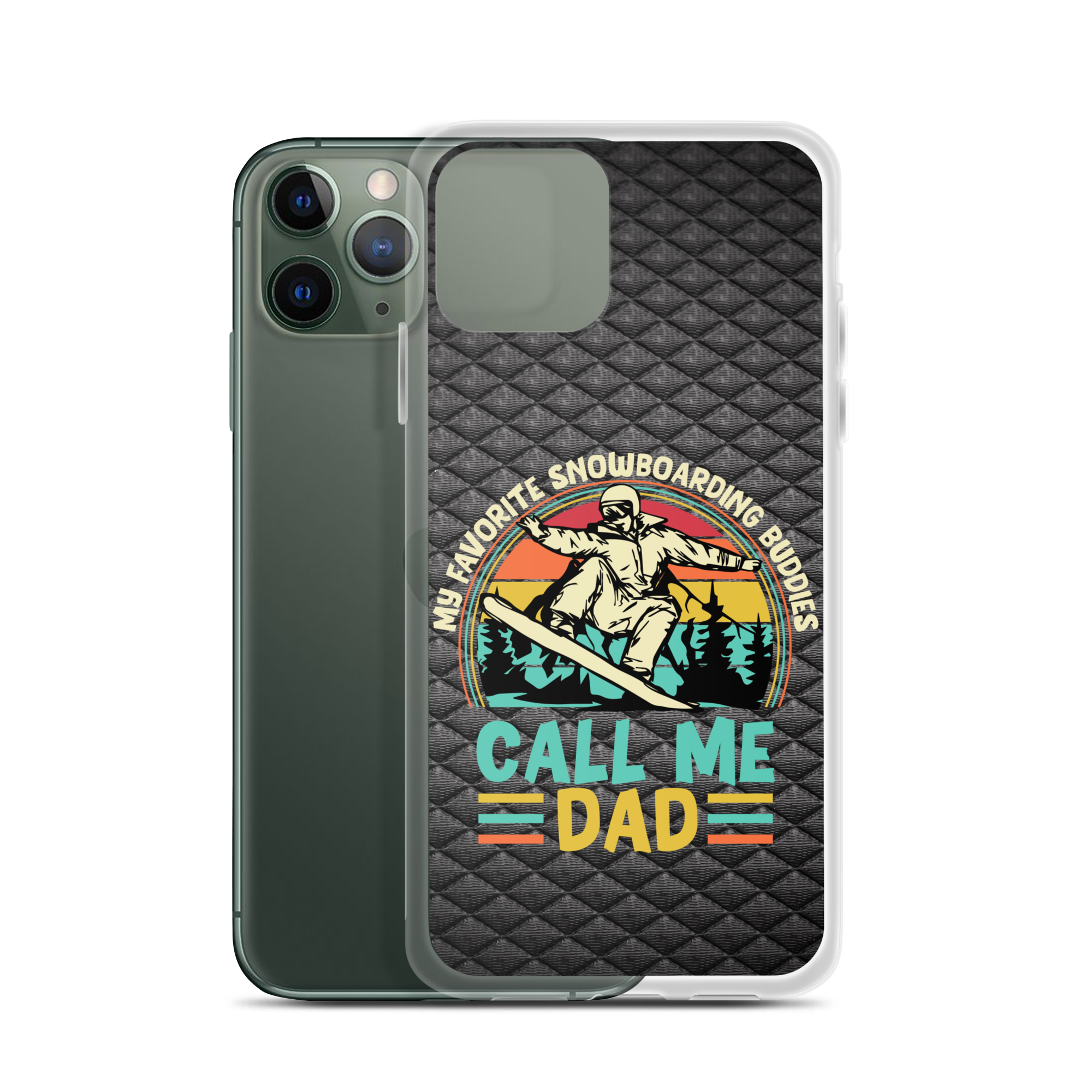 My Favorite Snowboarding Buddies Call Me Dad Clear Case for iPhone®