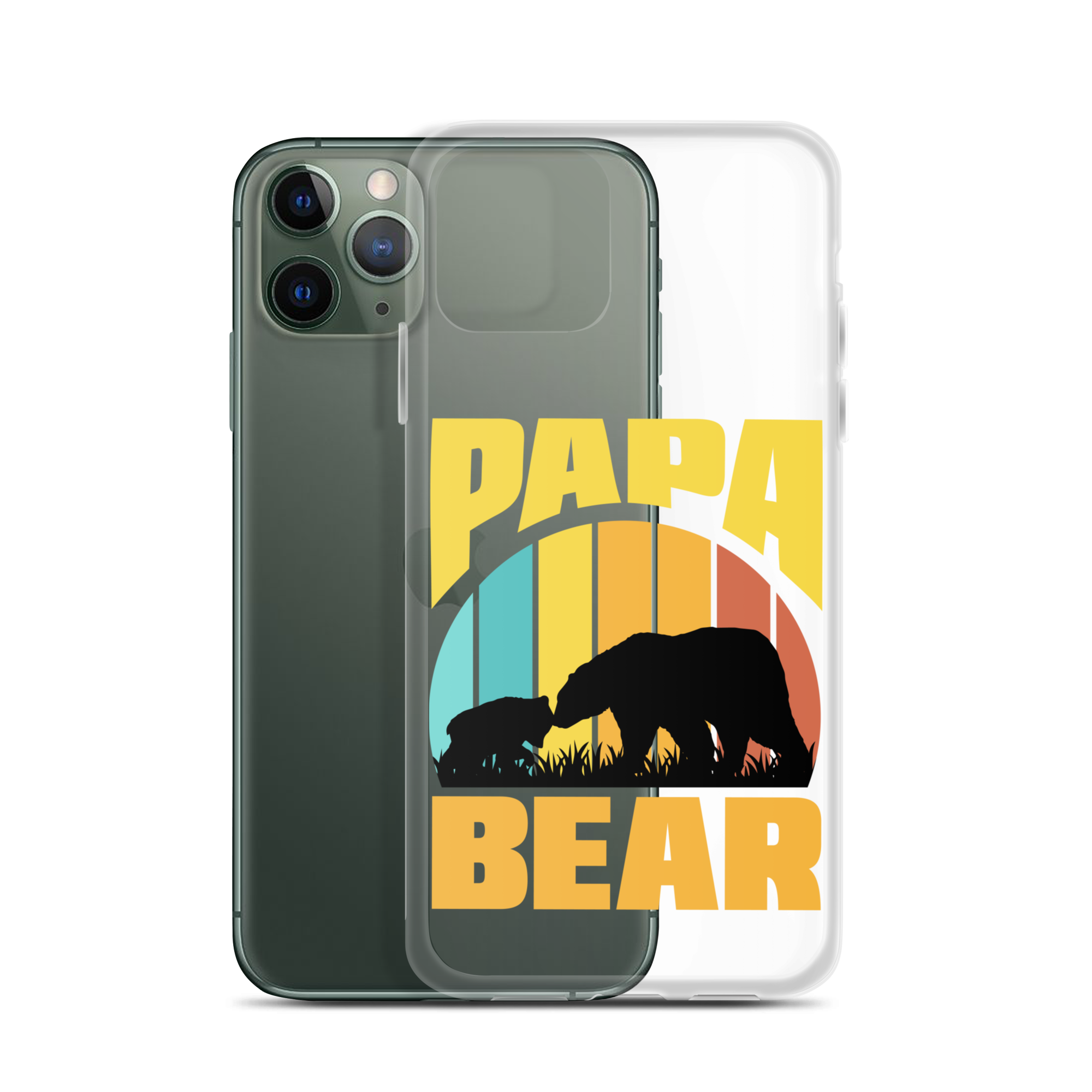 Papa Bear Clear Case for iPhone®