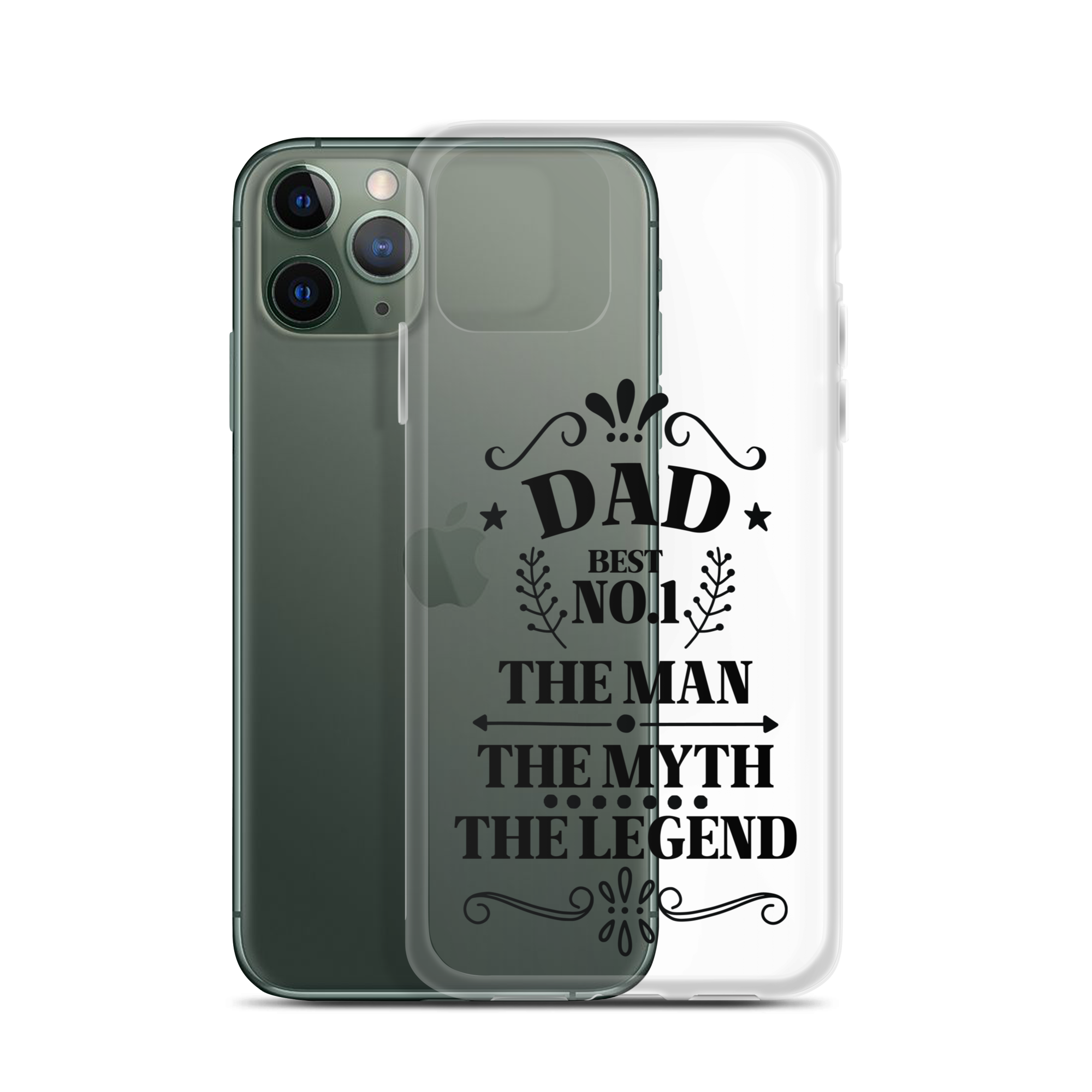 Dad Best Number 1 The Man The Myth The Legend Clear Case for iPhone®