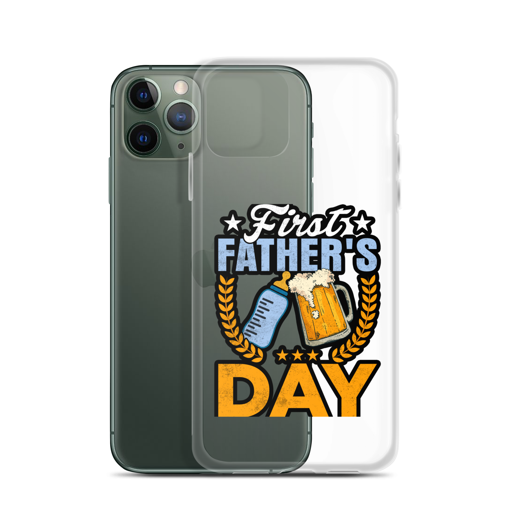 First Father's Day Clear Case for iPhone®