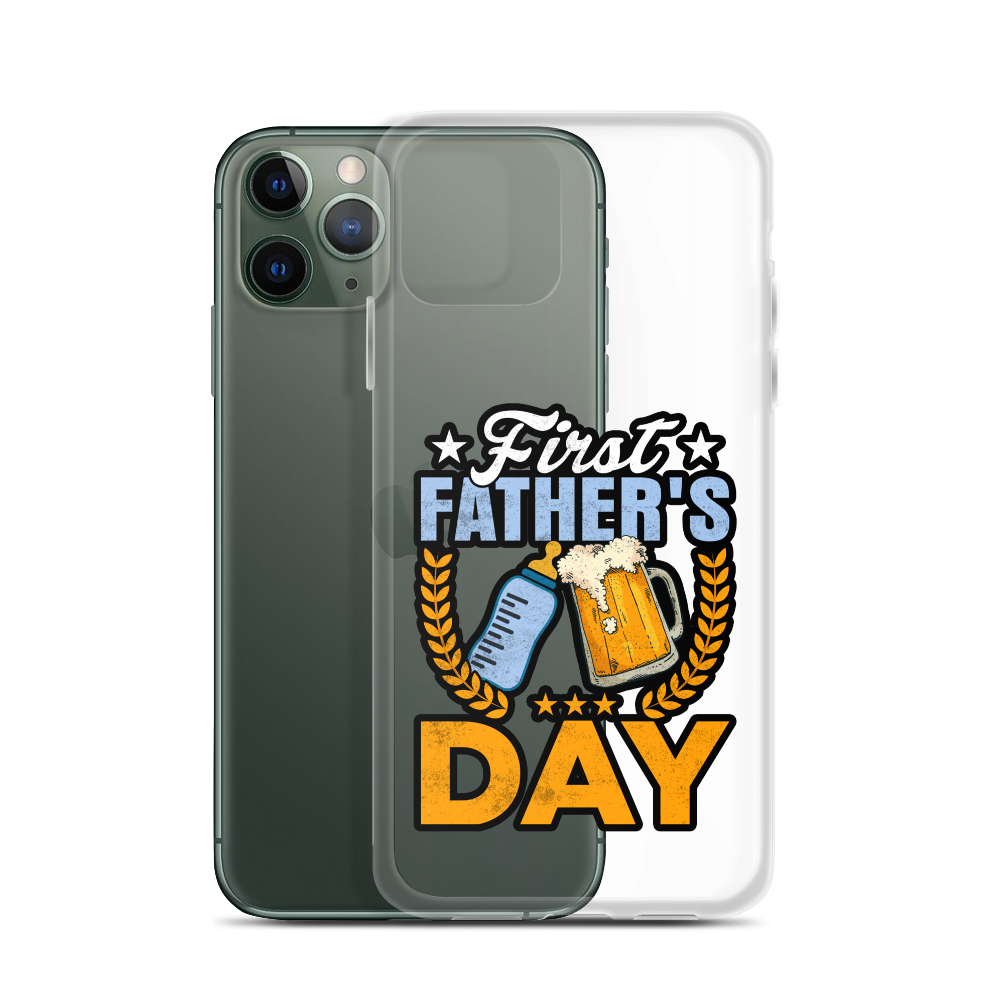 Father's First Day Clear Case for iPhone®