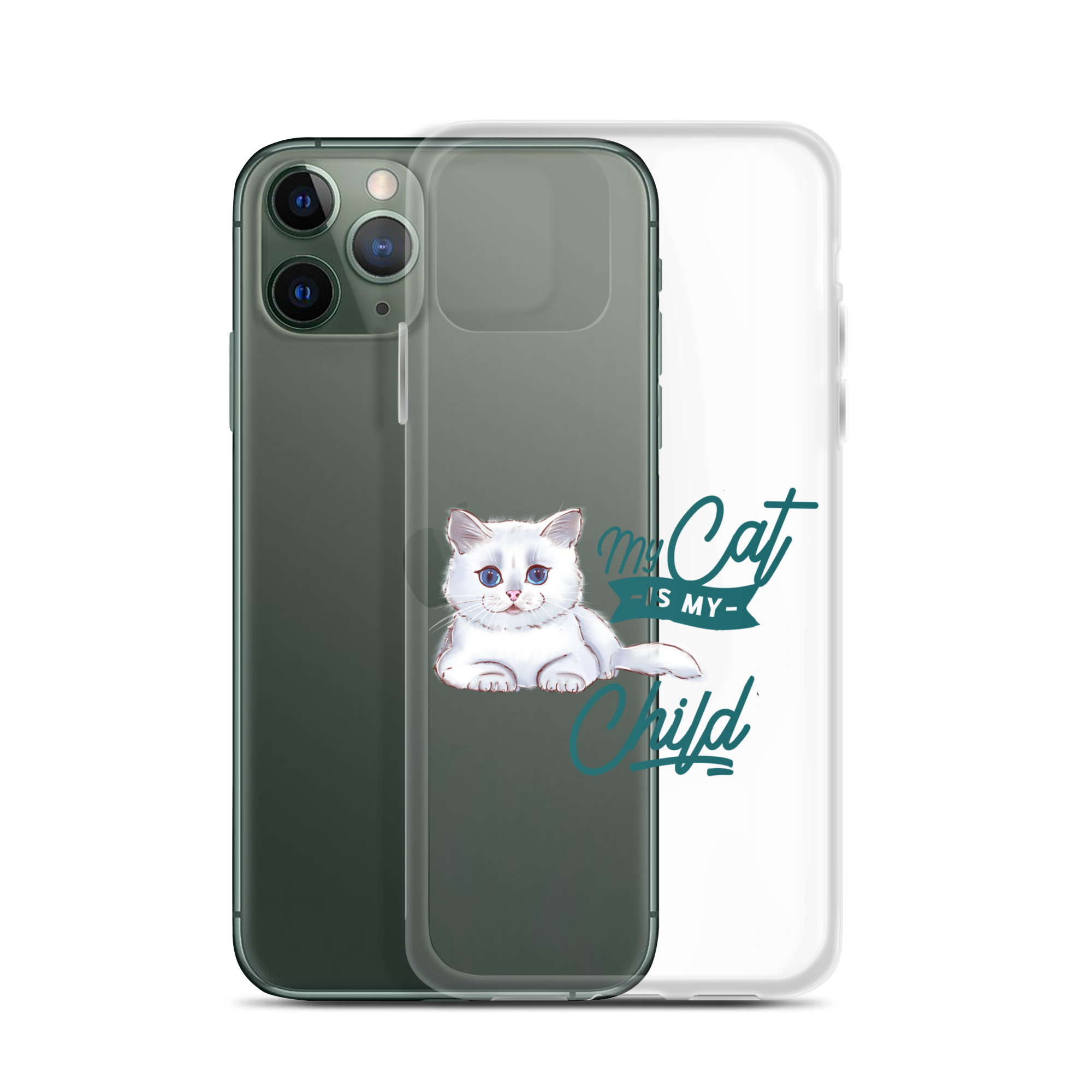 My Cat Is My Child Clear Case for iPhone®