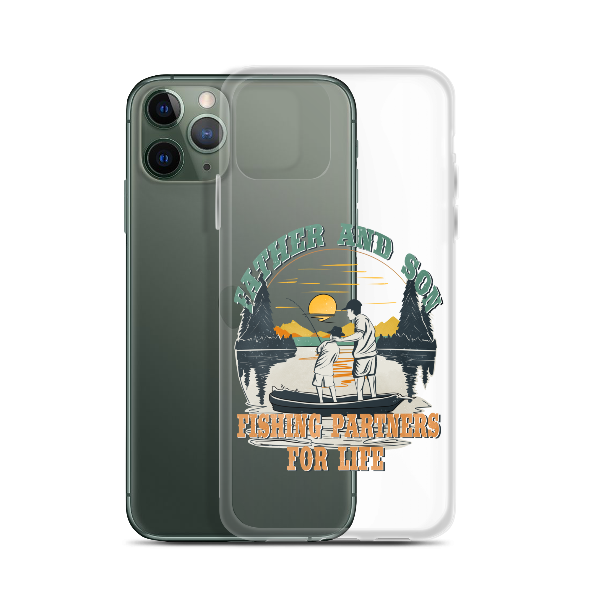 Father And Son Fishing Partners For Life Clear Case for iPhone®