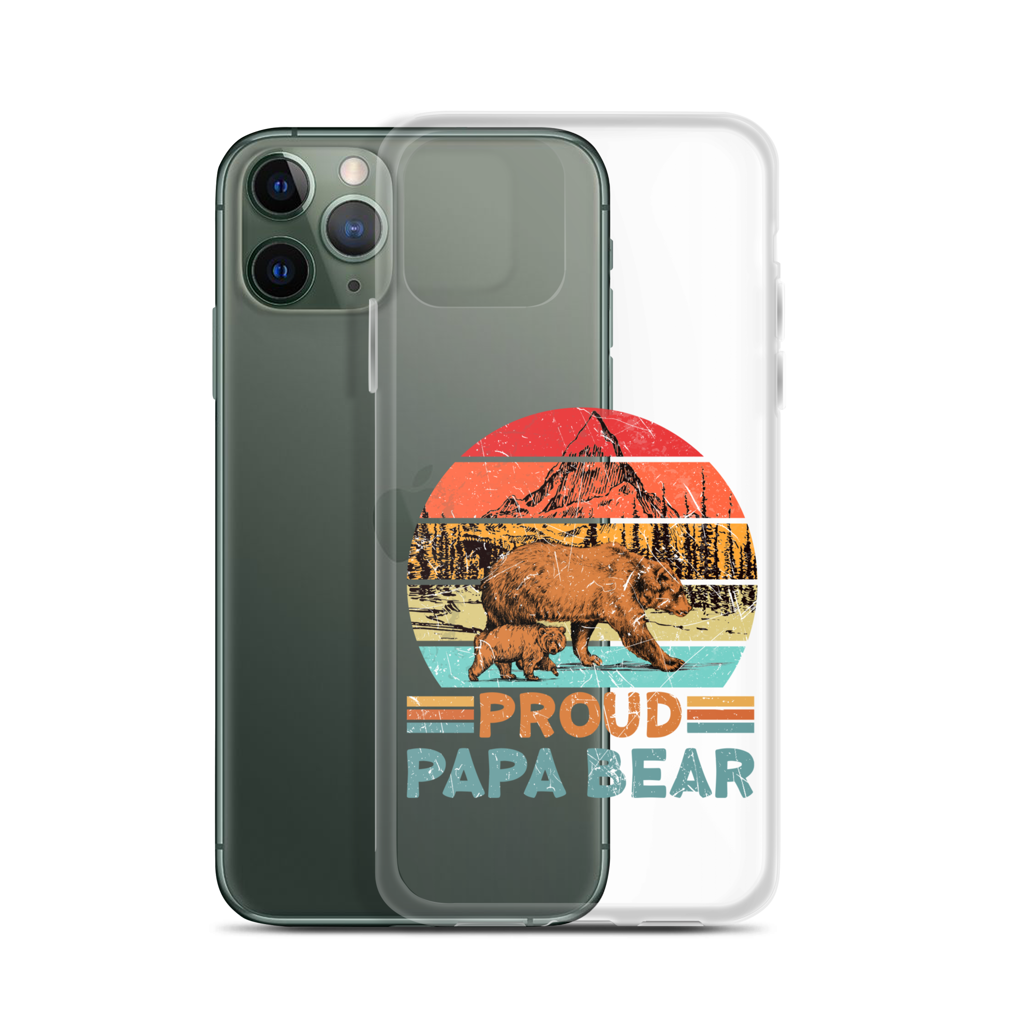 Proud Papa Bear Clear Case for iPhone®