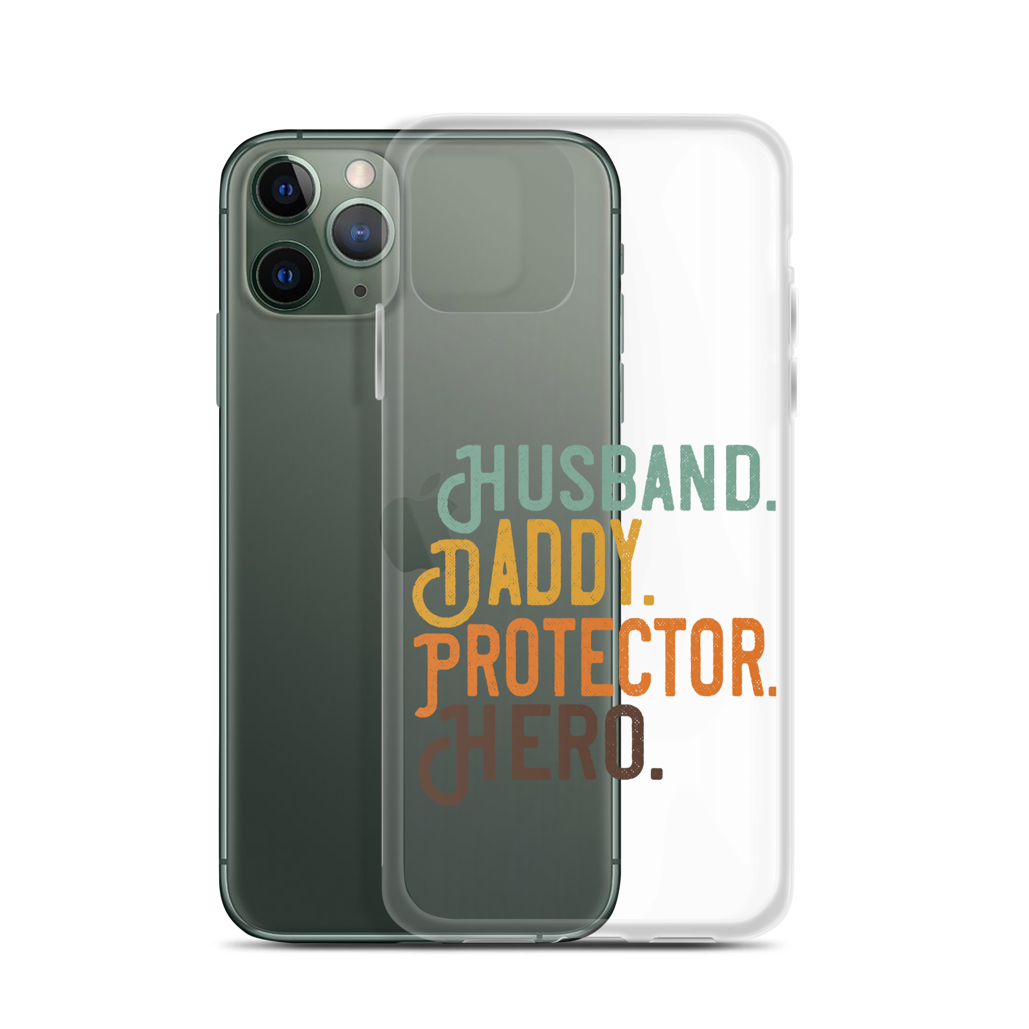 Husband. Daddy. Protector. Hero Clear Case for iPhone®