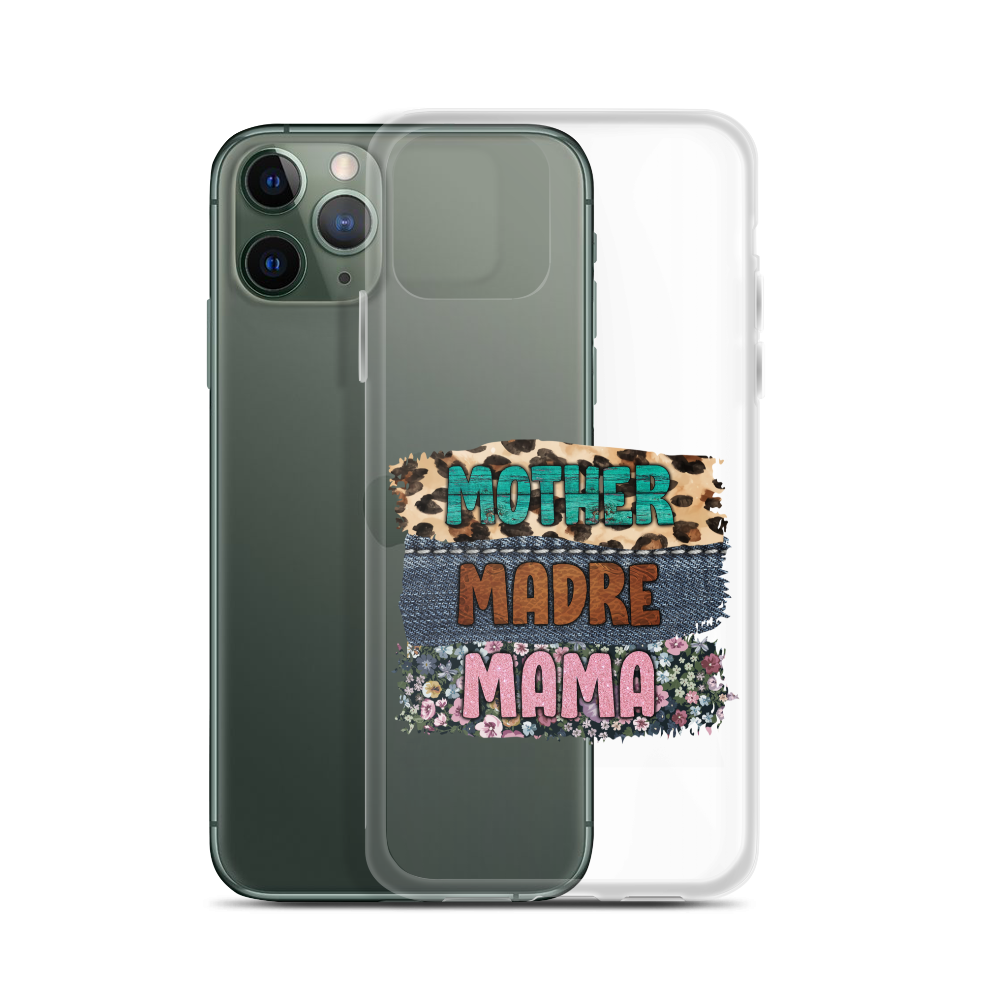 Mother, Mader, Mama Clear Case for iPhone®