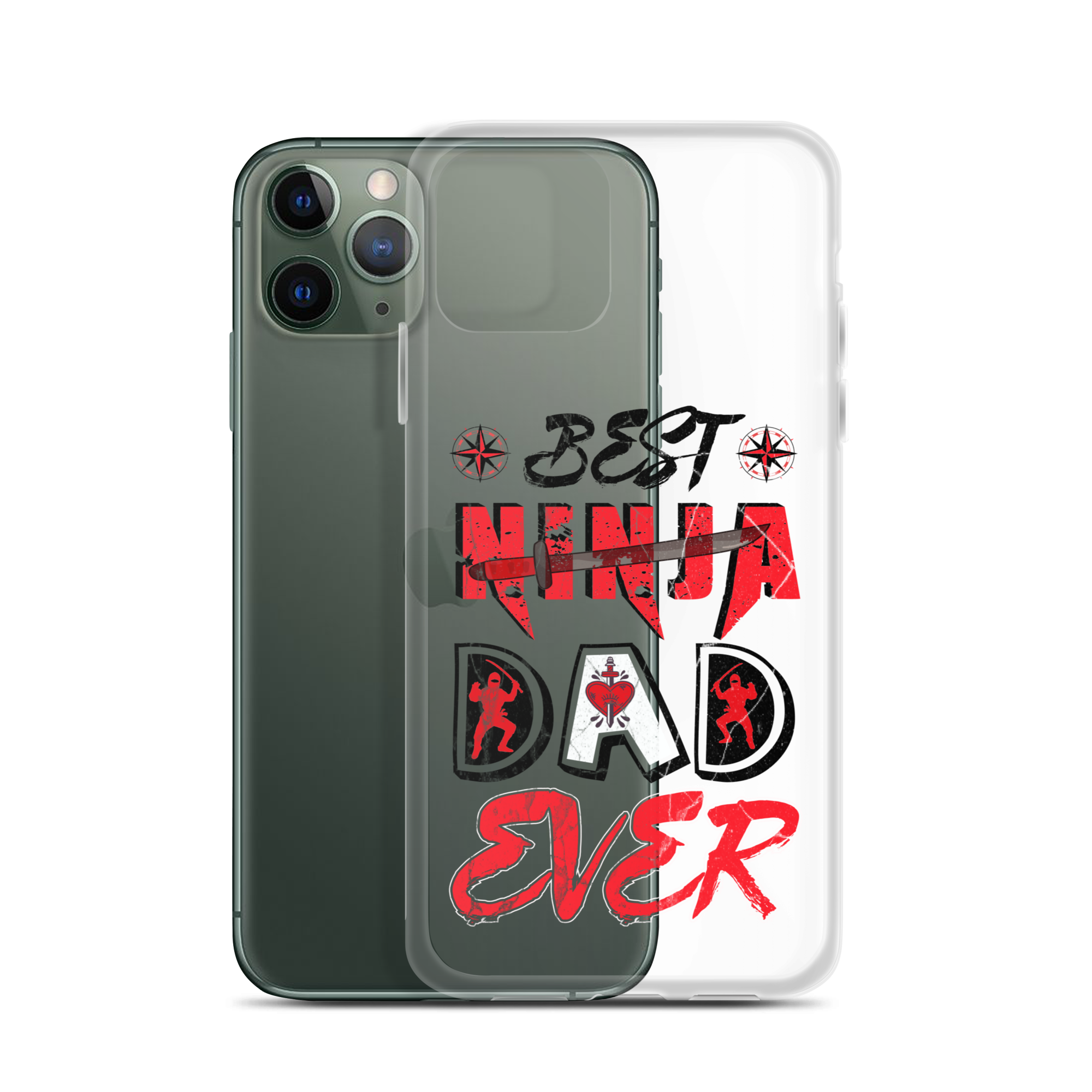 Best Ninja Dad Ever Clear Case for iPhone®