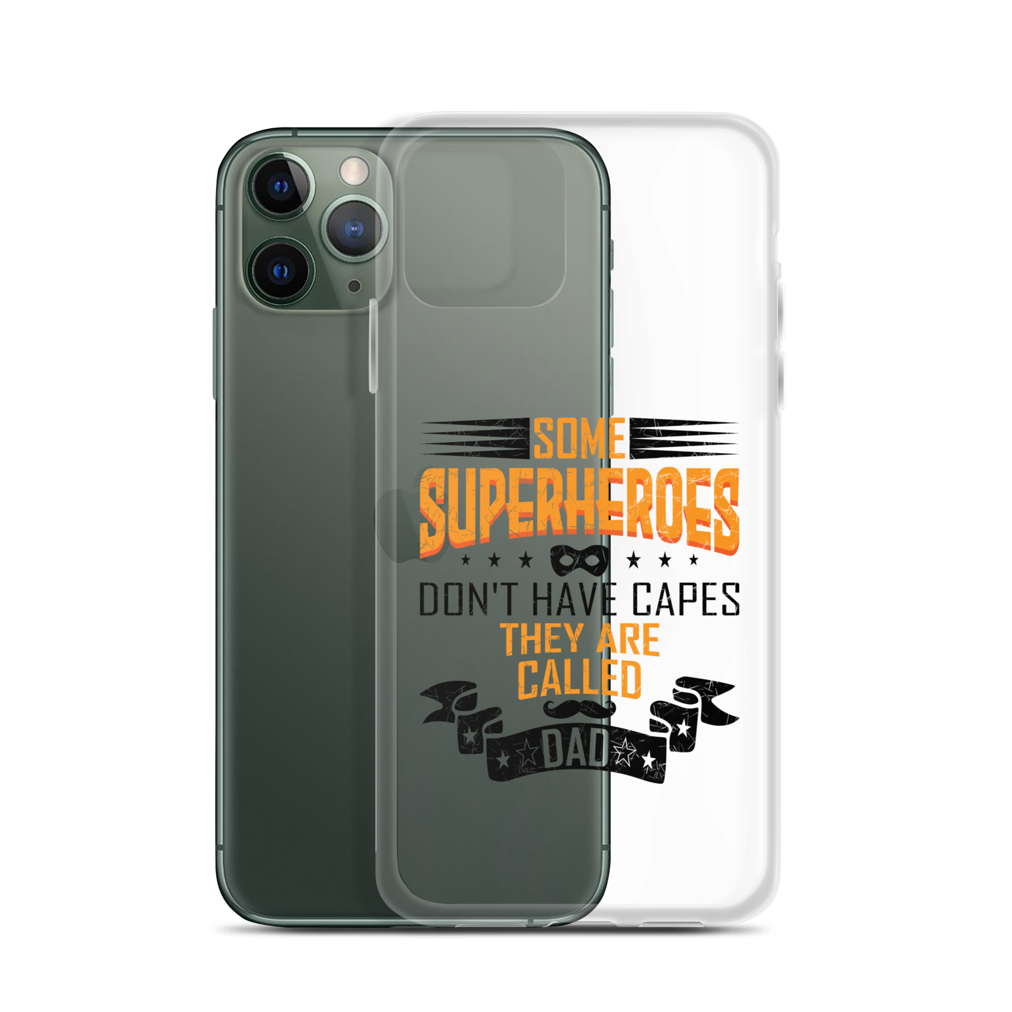 Some Superheroes Don't Capes They Are Called Dad Clear Case for iPhone®