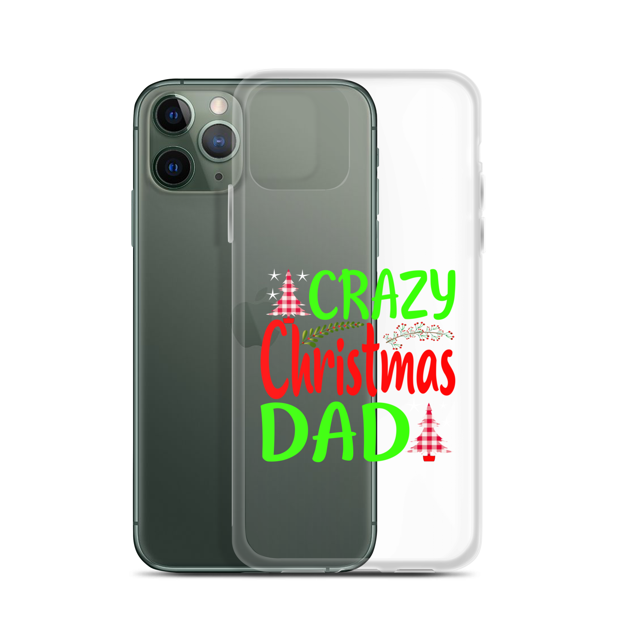 Crazy Christmas Dad Clear Case for iPhone®