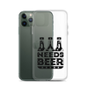 Dad Needs Beer Clear Case for iPhone®