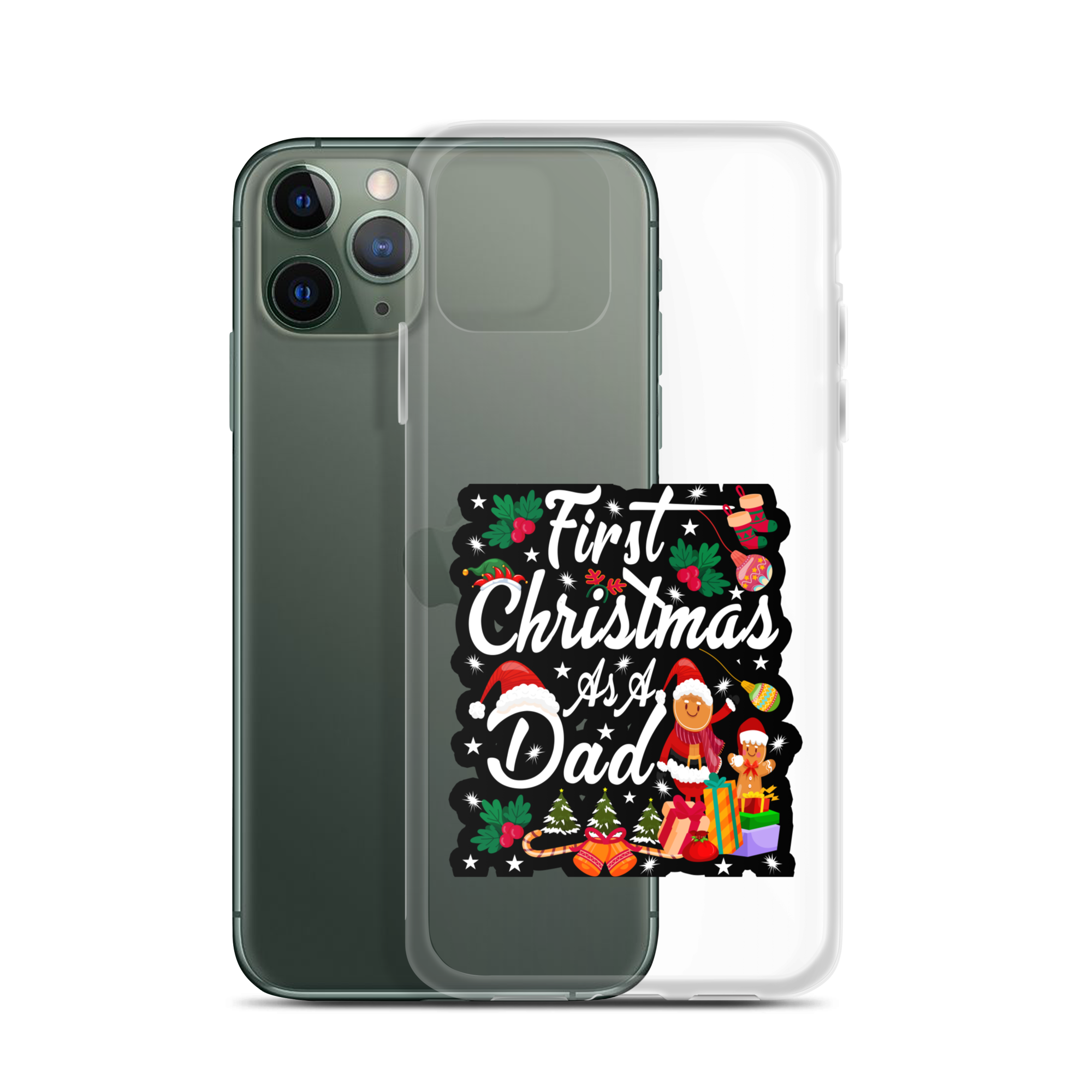 First Christmas As A Dad Clear Case for iPhone®