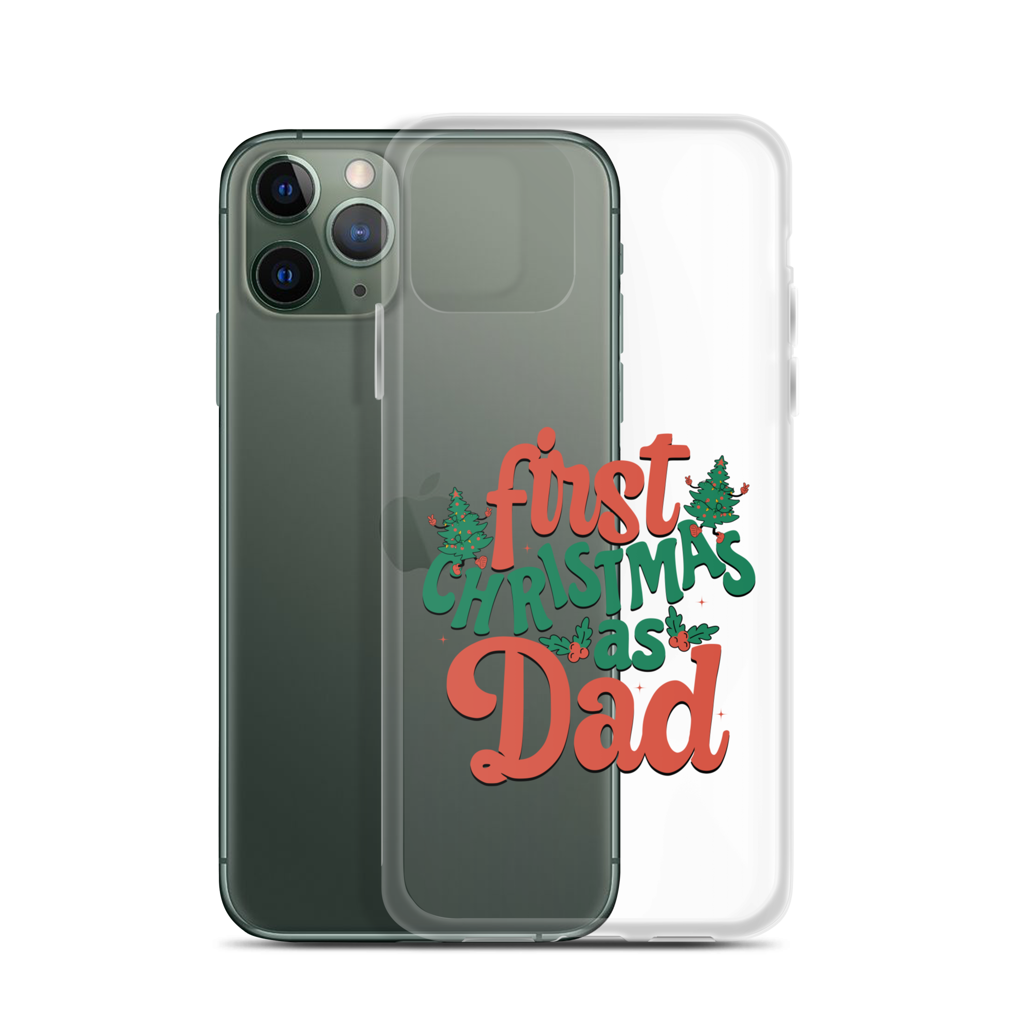 First Christmas As Dad Clear Case for iPhone®