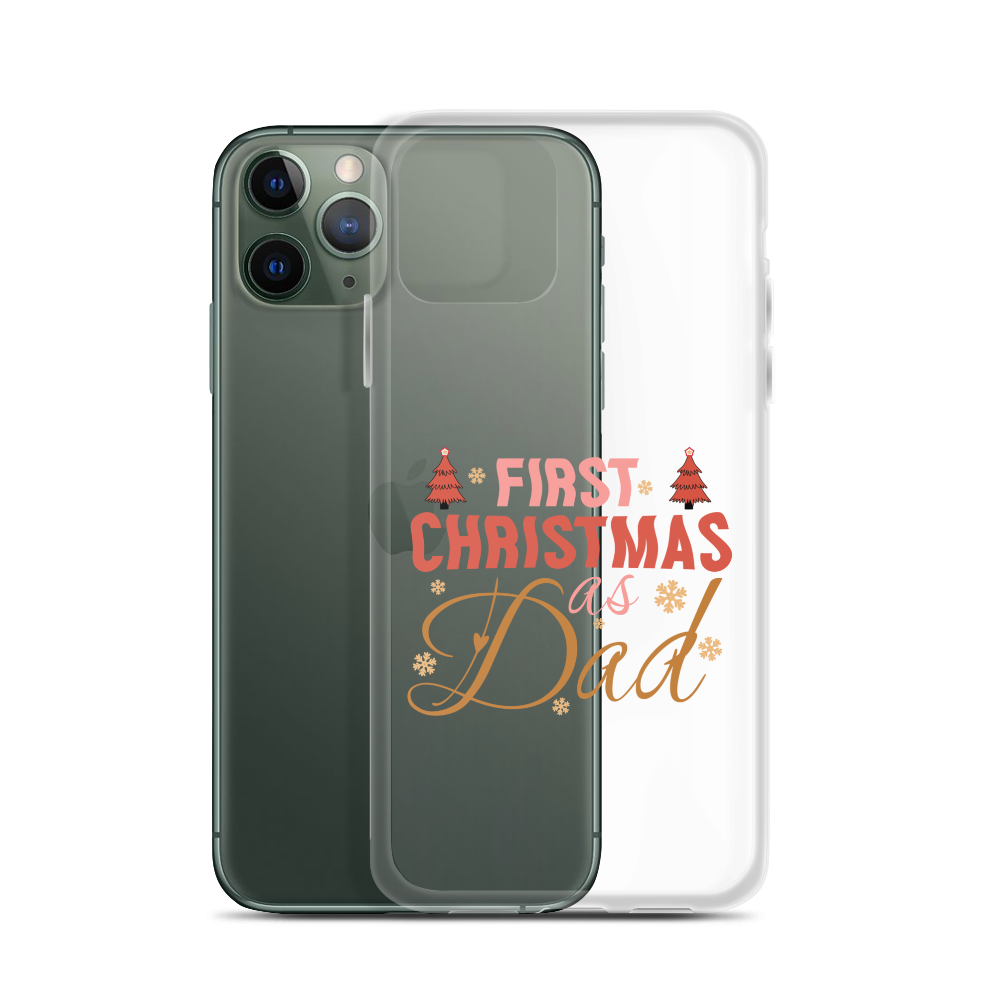 First Christmas As Dad Clear Case for iPhone®