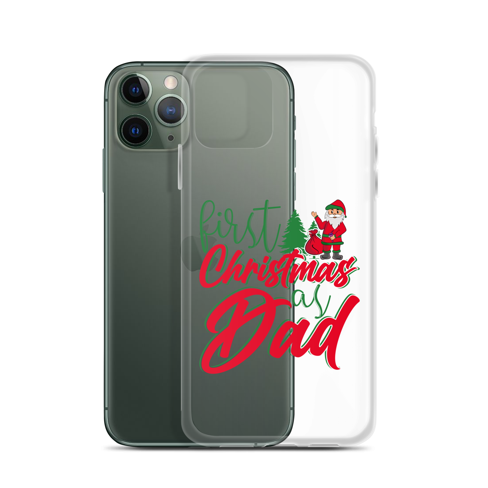 First Christmas As Dad Clear Case for iPhone®