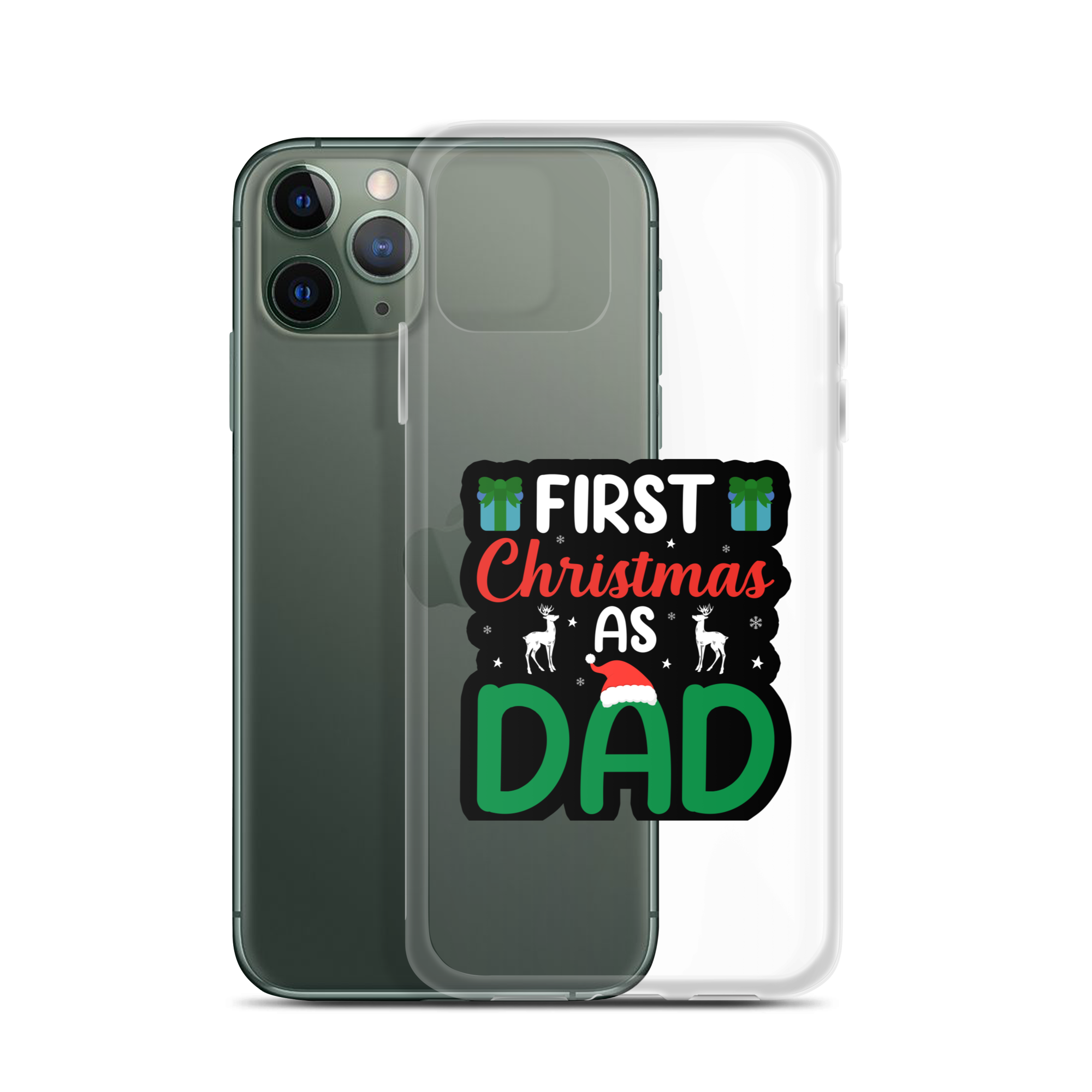 First Christmas As Dad Clear Case for iPhone®