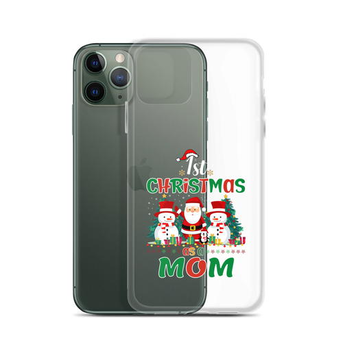 1st Christmas As A Mom Clear Case for iPhone®