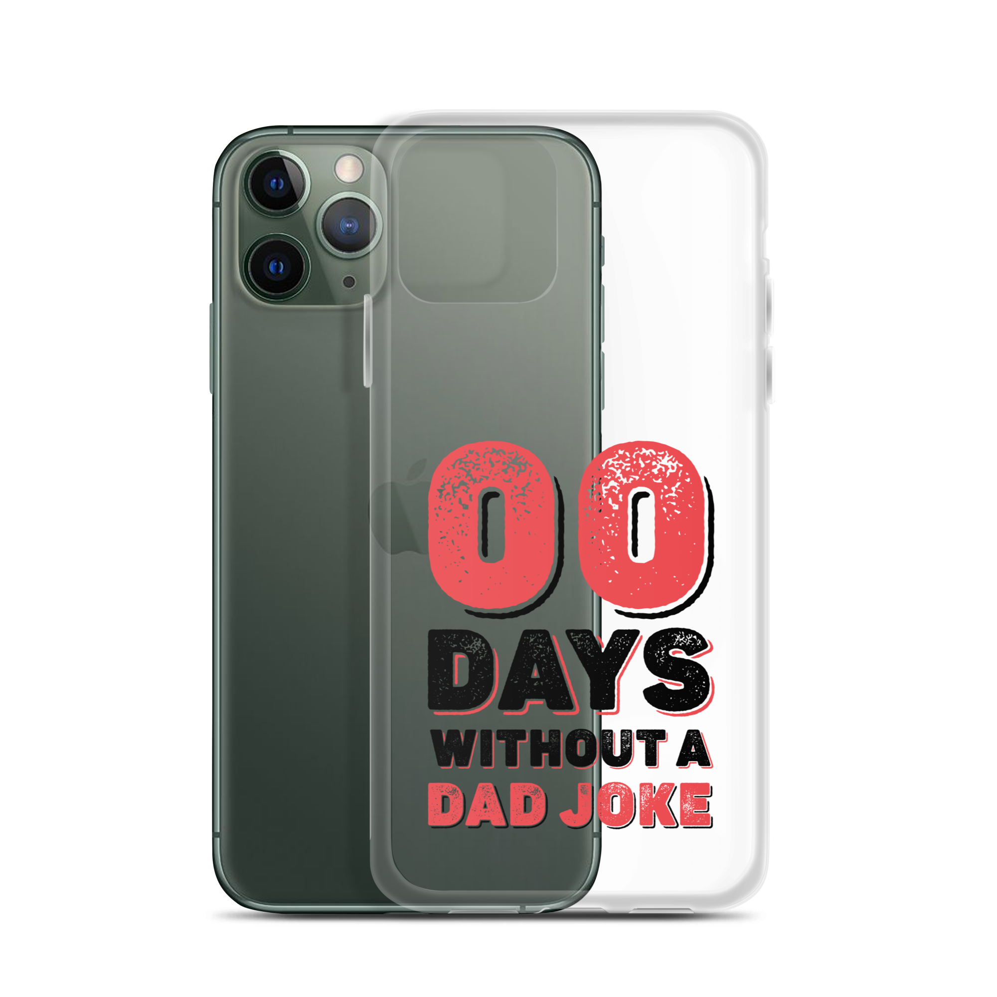 Zero Days Without A Dad Joke Clear Case for iPhone®