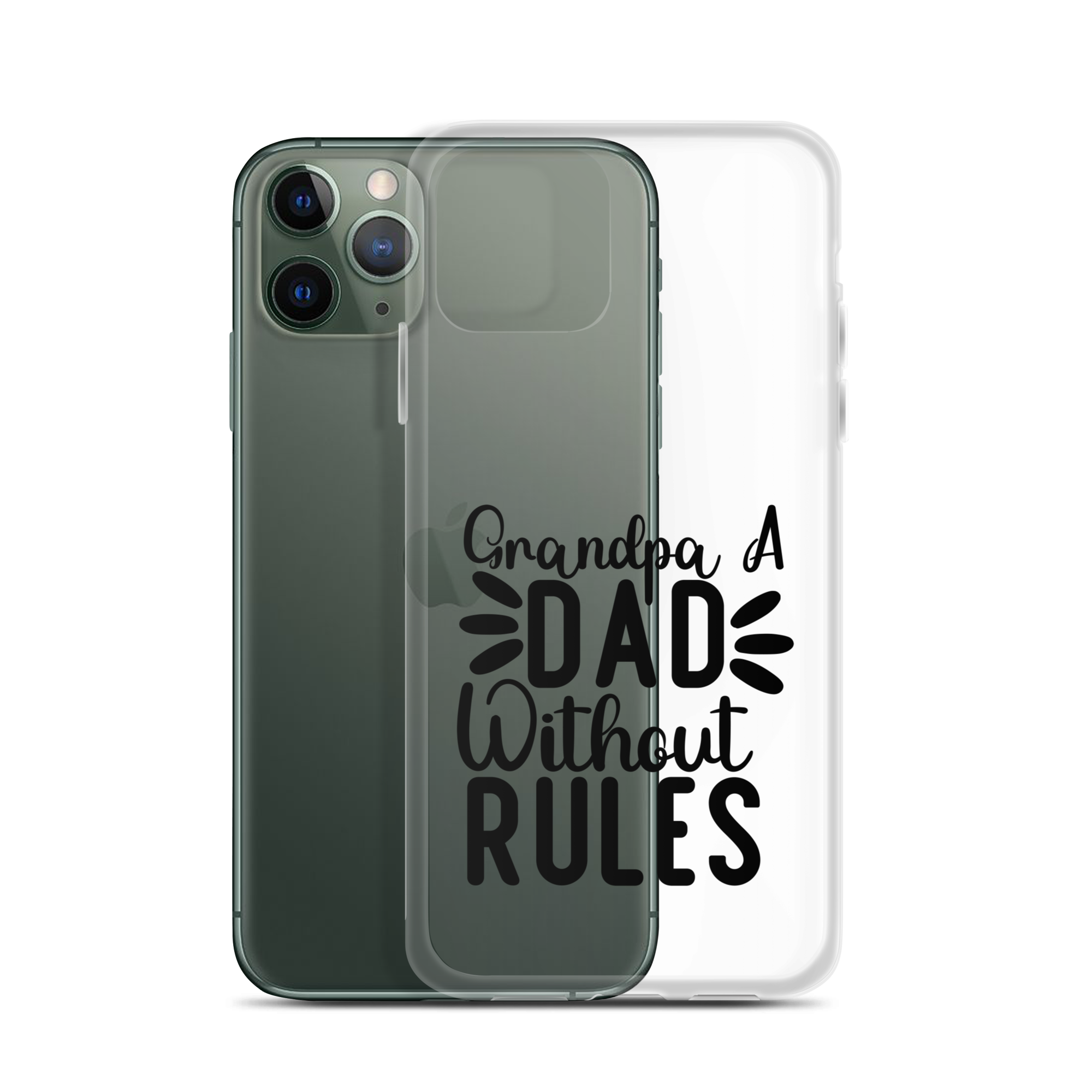 Grandpa A Dad Without Rules Clear Case for iPhone®