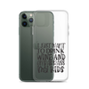 I Just Want To Drink Wine And Embarrass My Kids Clear Case for iPhone®