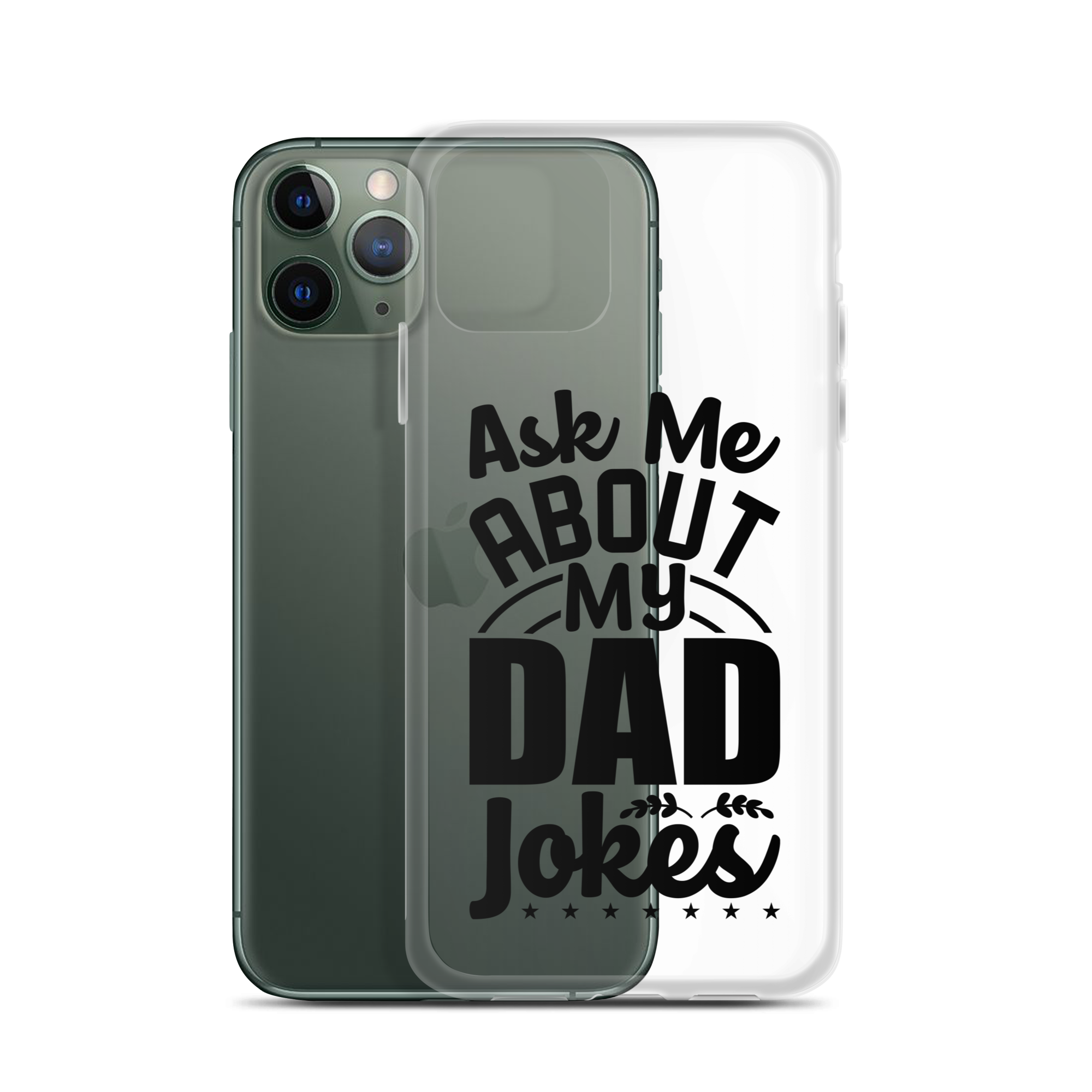 Ask Me About My Dad Jokes Clear Case for iPhone®