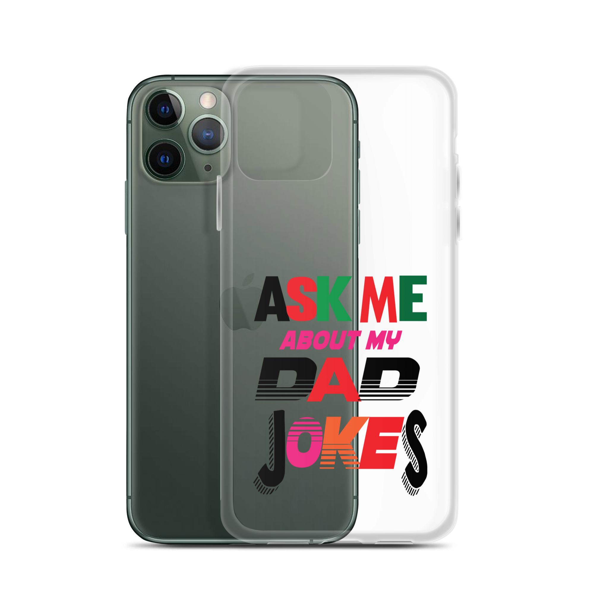 Ask Me About My Dad Jokes Clear Case for iPhone®