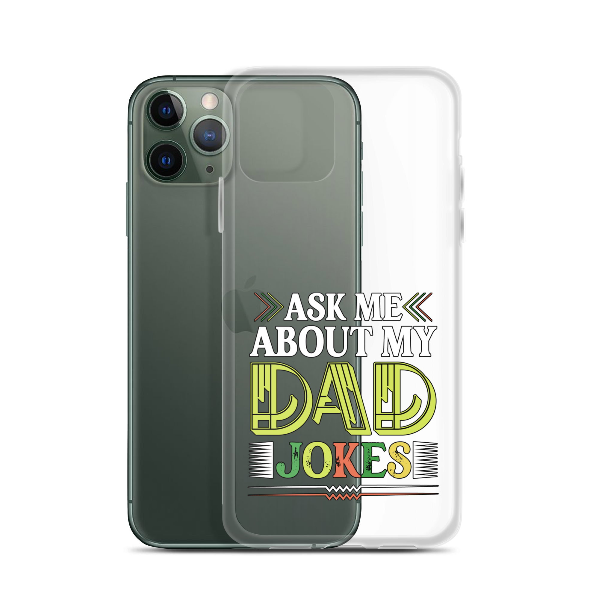 Ask Me About My Dad Jokes Clear Case for iPhone®