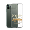 Mother: A Person Who Does The Work Of Twenty For Free Clear Case for iPhone®