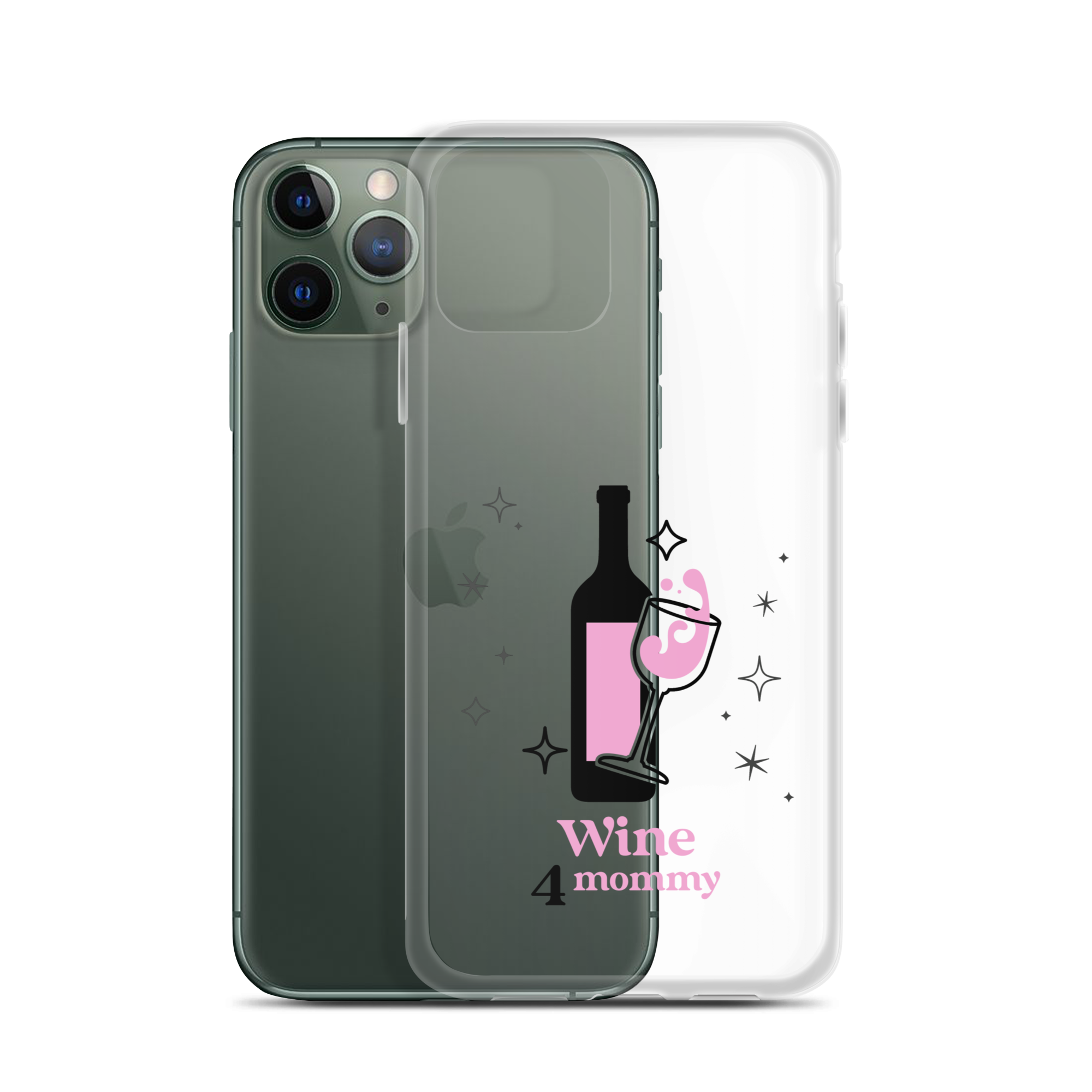 Wine For Mommy Clear Case for iPhone®