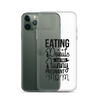 Eating Donuts For Two Funny Pregnant Mom Clear Case for iPhone®