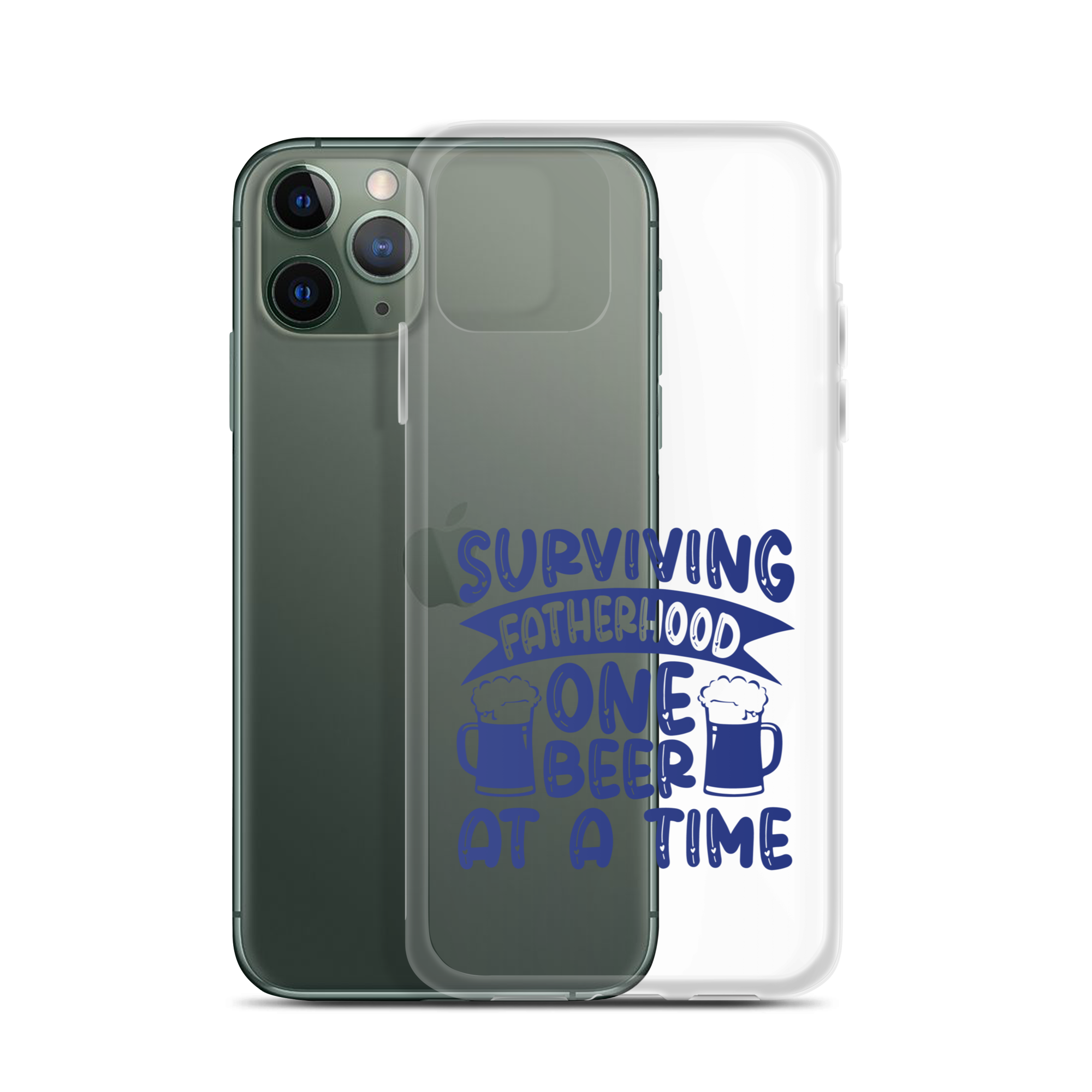 Surviving Fatherhood One Beer At A time Clear Case for iPhone®