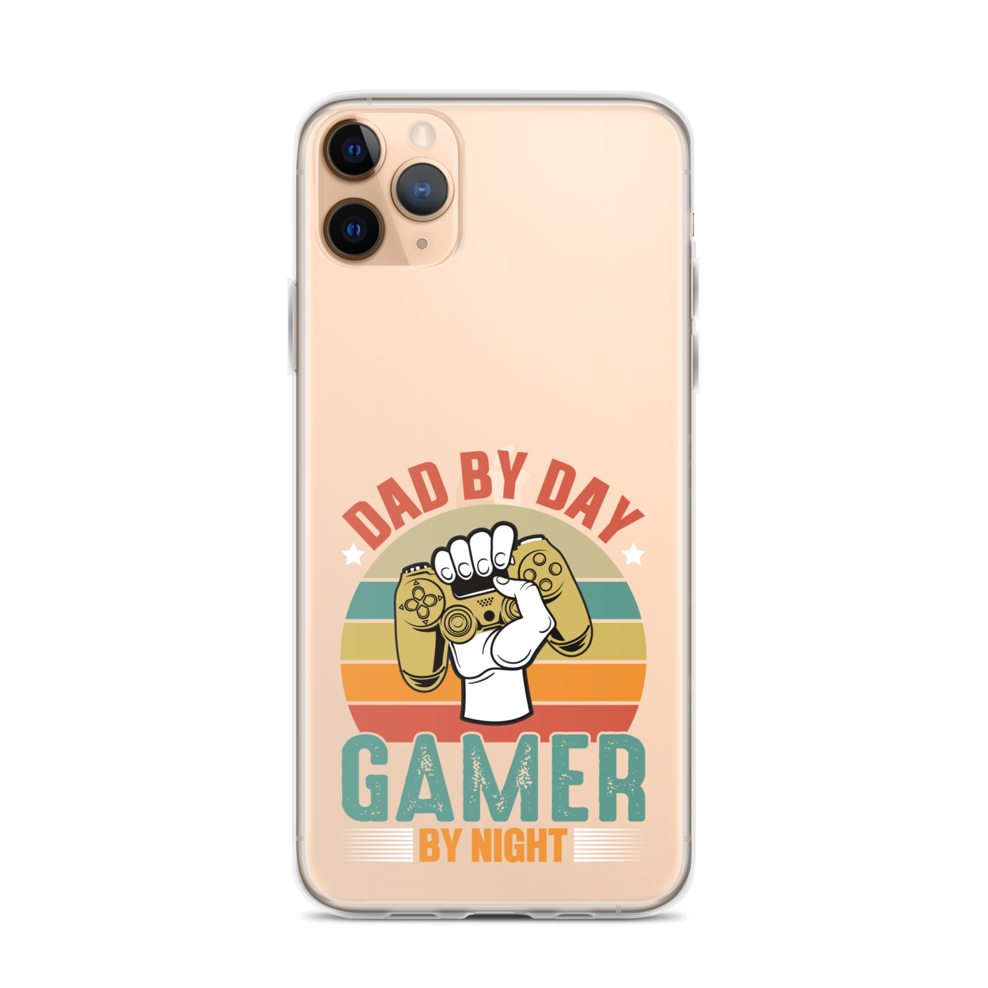 Dad By Day Gamer By Night Clear Case for iPhone®