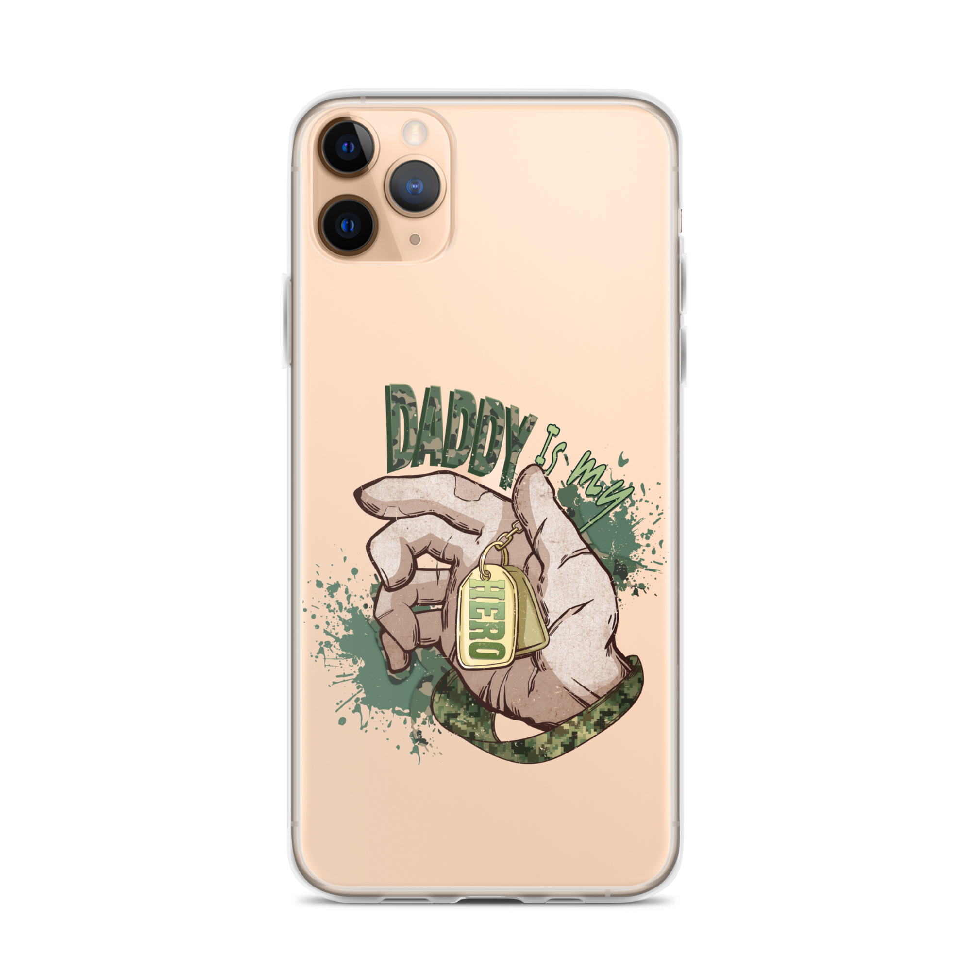 Daddy Is My Hero Clear Case for iPhone®