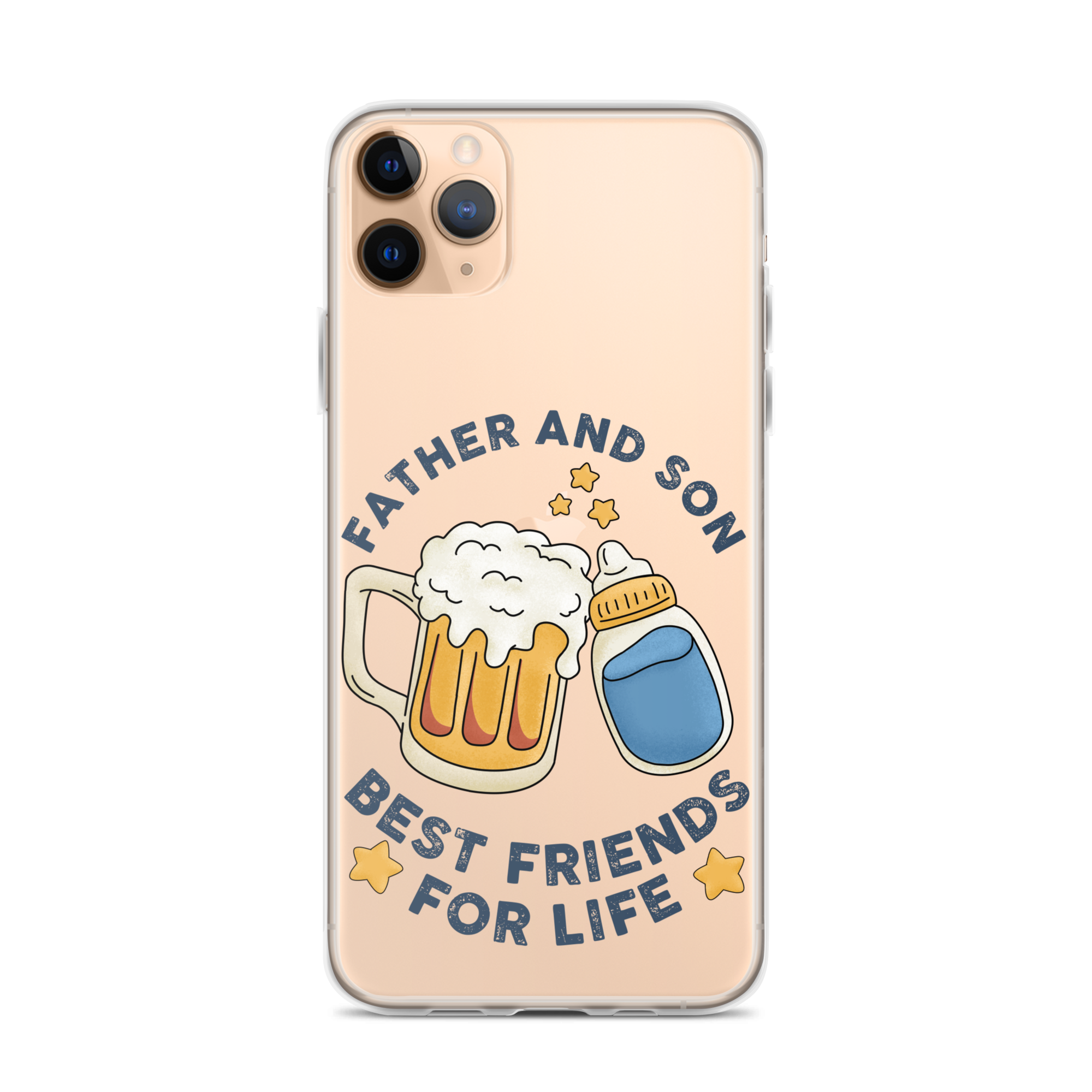 Father And Son Best Friends For Life Clear Case for iPhone®