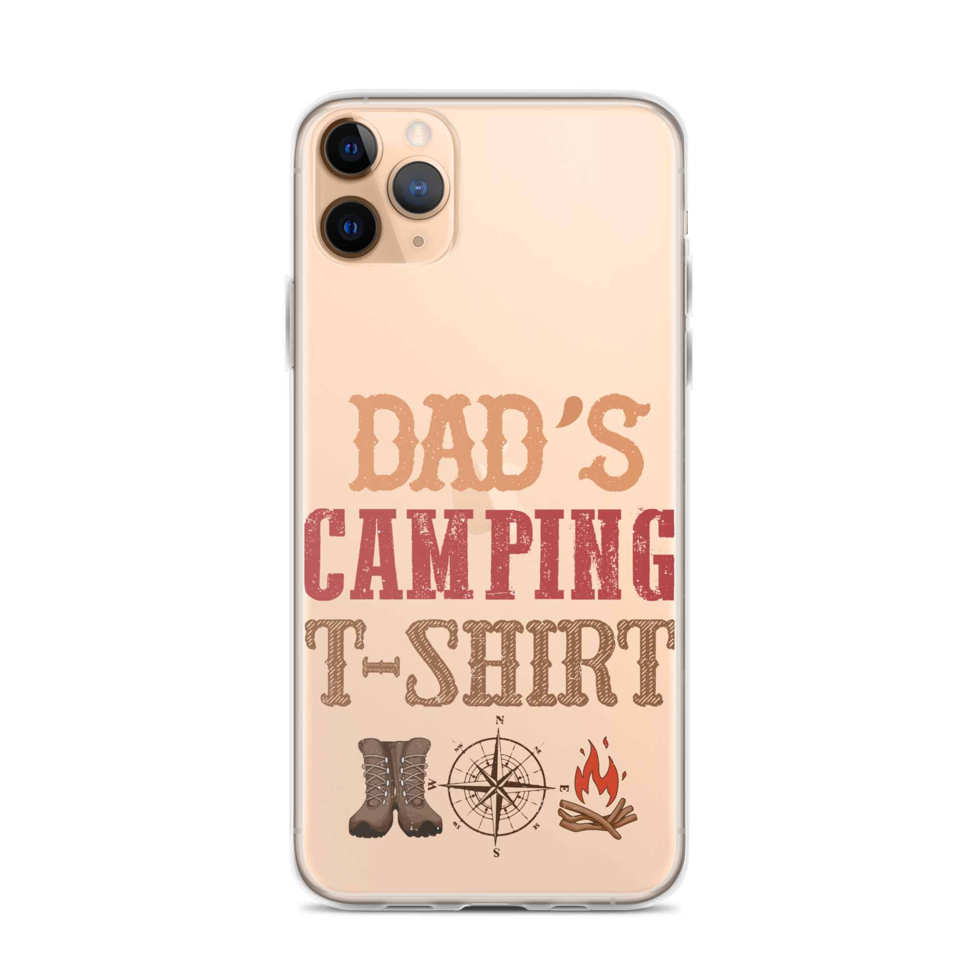 Dad's Camping T-Shirt Clear Case for iPhone®