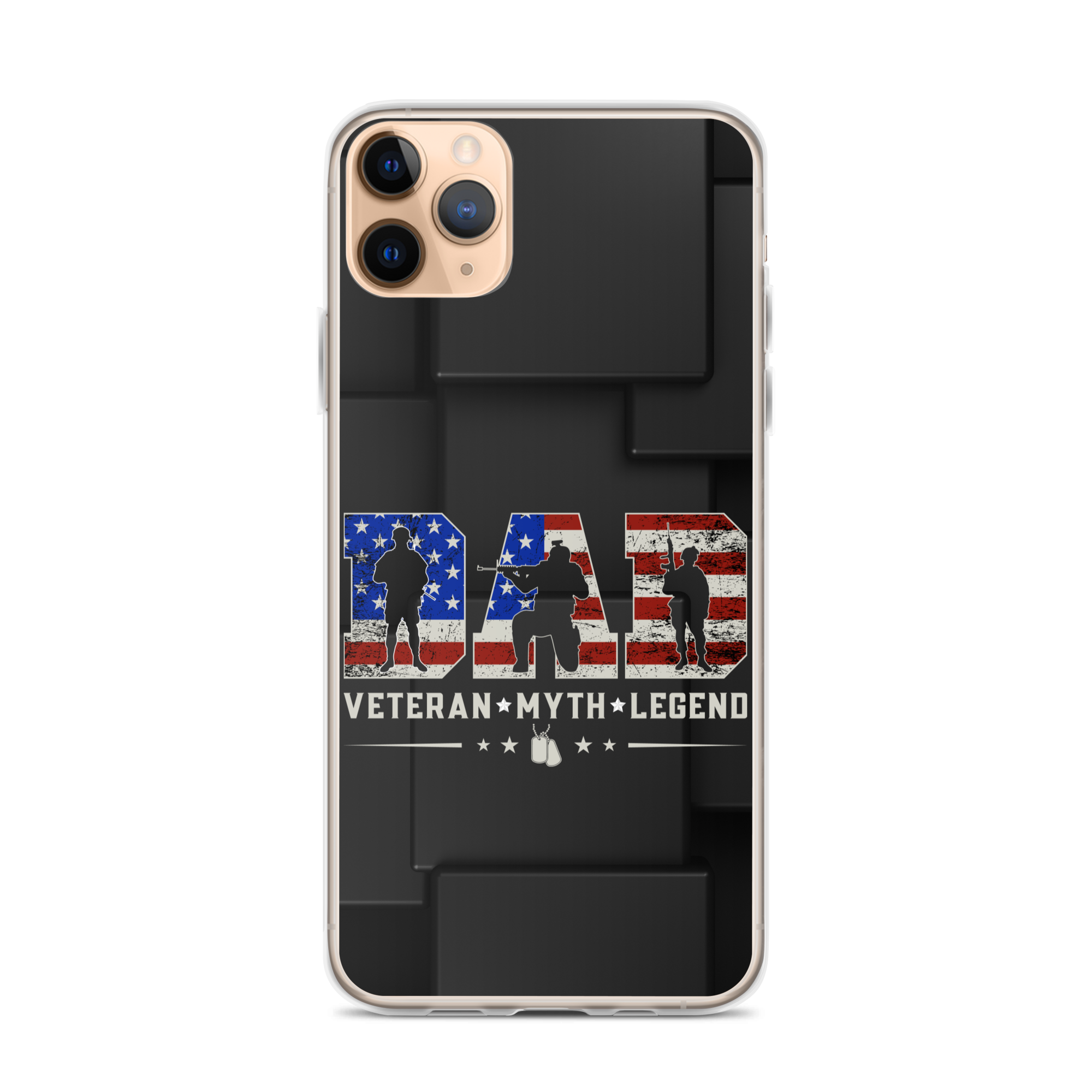 Dad Veteran Myth Legend Clear Case for iPhone®