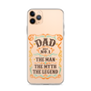 Dad Best Number 1 The Man The Myth The Legend Clear Case for iPhone®