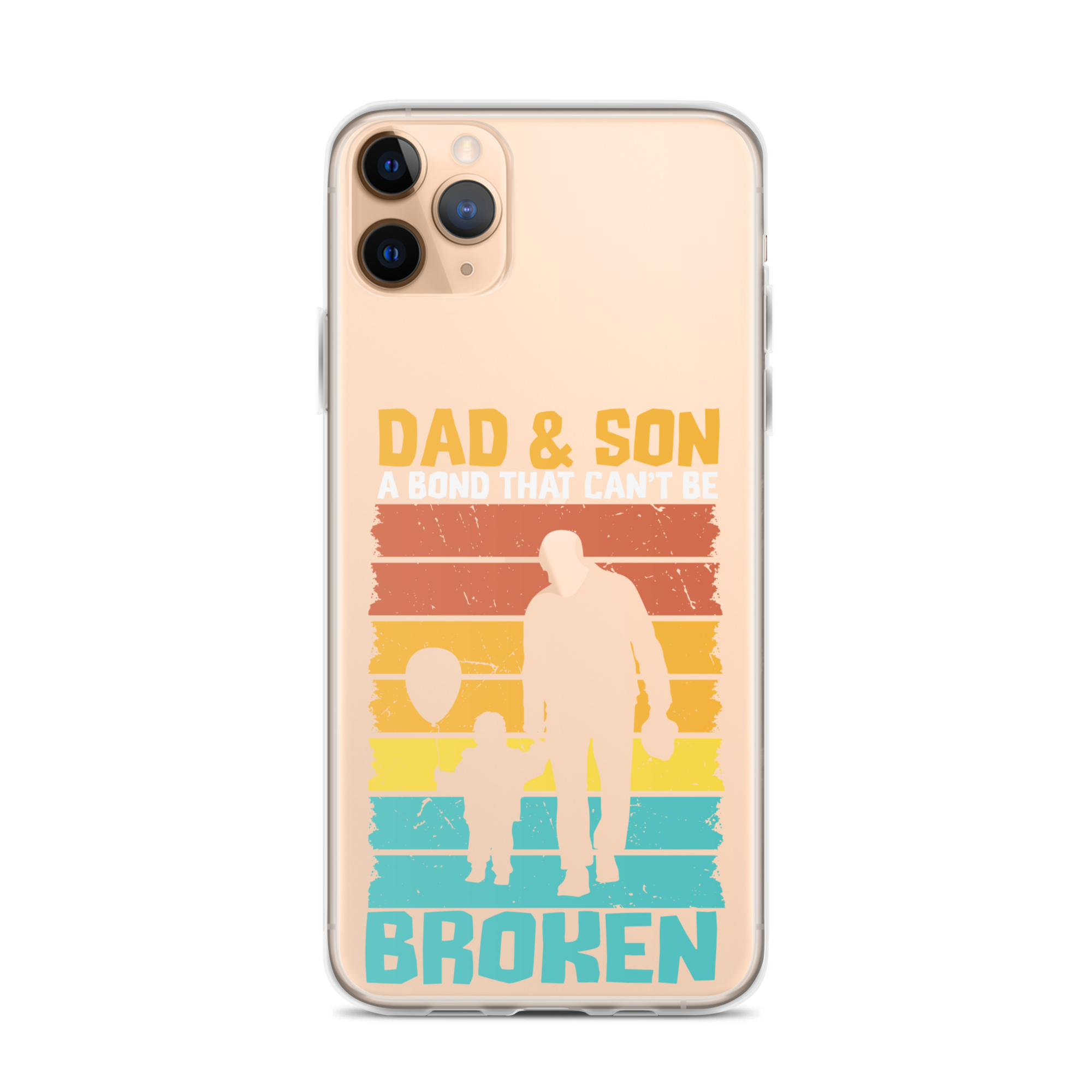 Dad And Son A Bond that can't Be Broken Clear Case for iPhone®